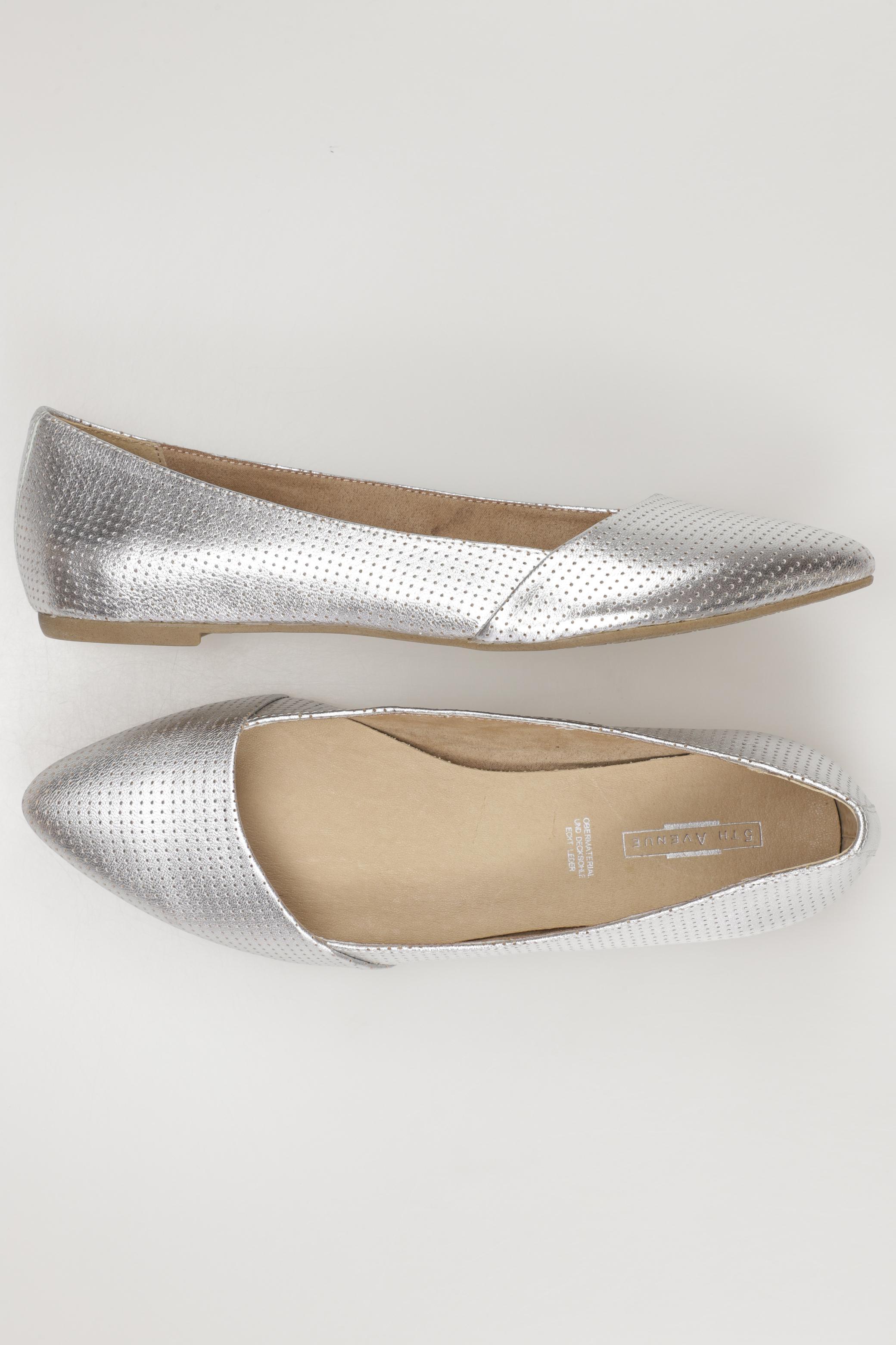 

5th Avenue Damen Ballerinas, silber, Gr. 39