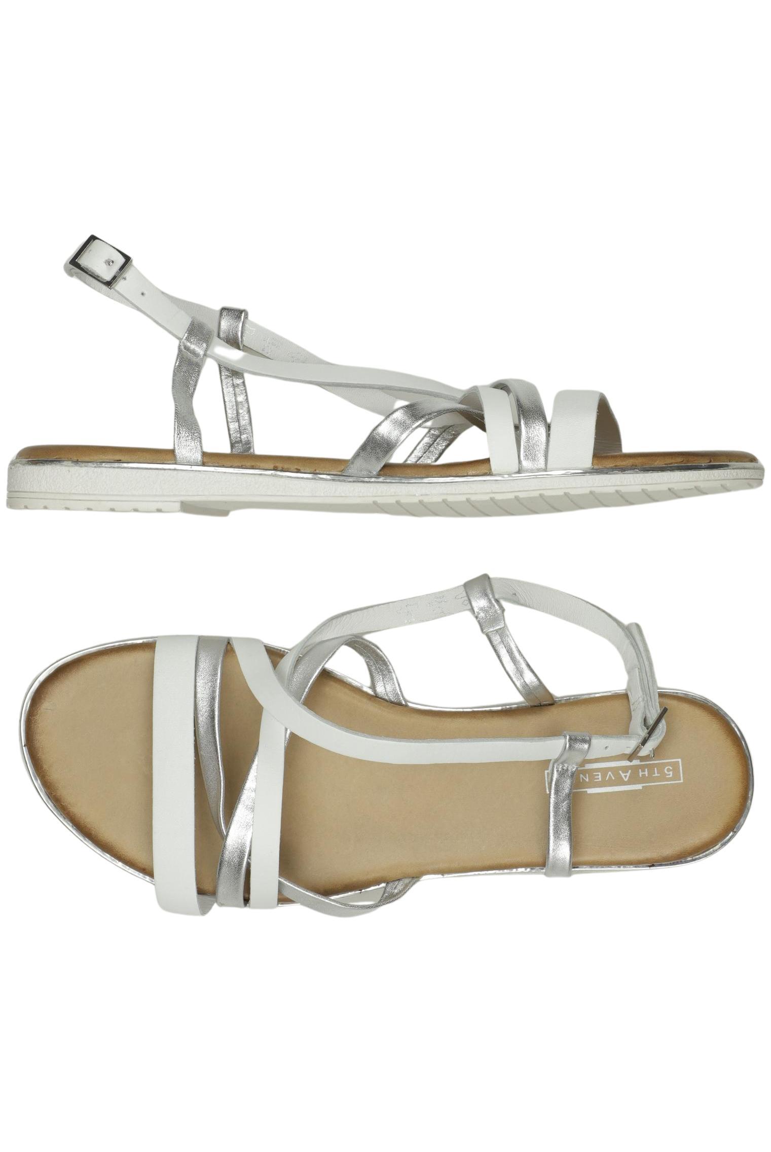 

5th Avenue Damen Sandale, silber, Gr. 42
