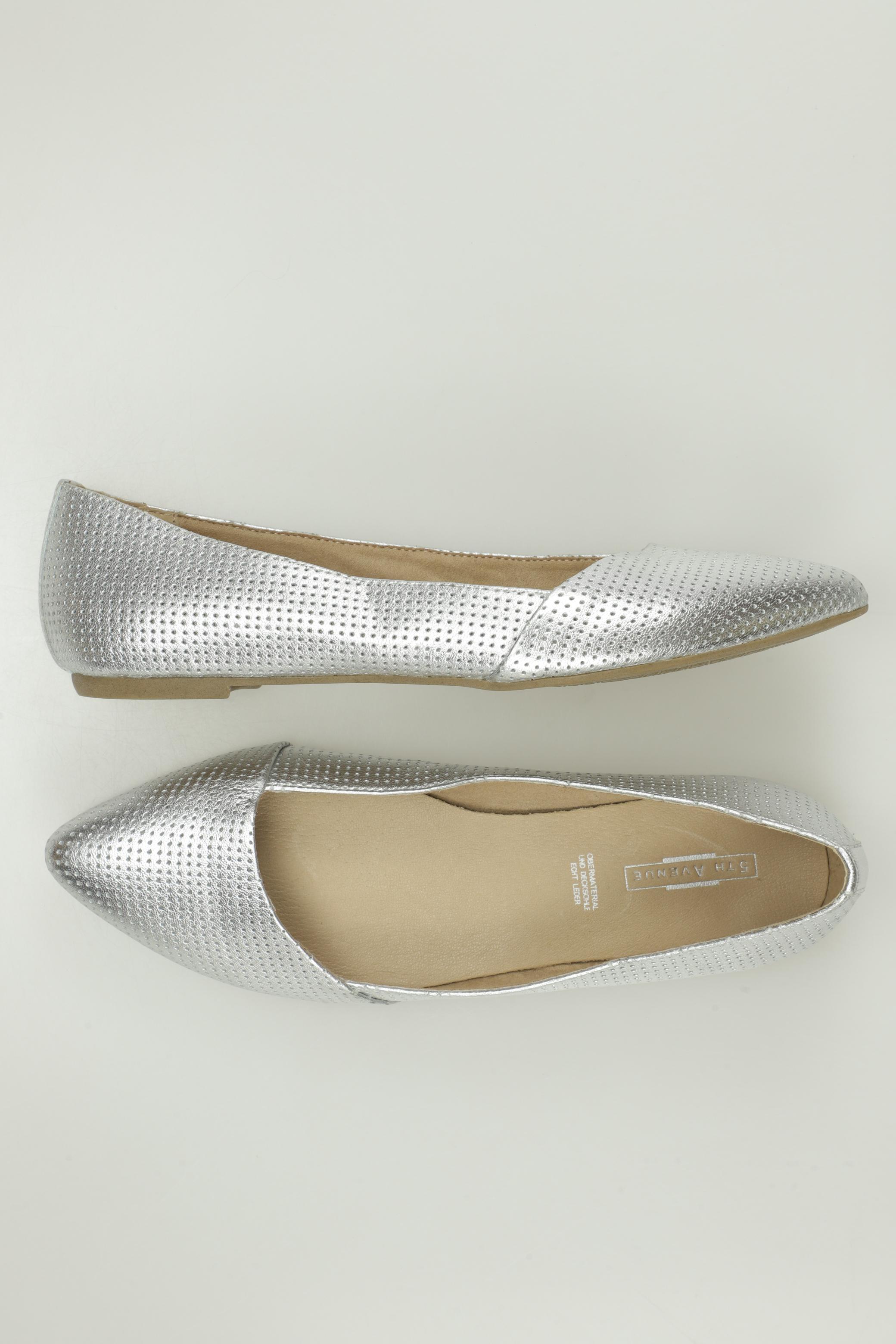 

5th Avenue Damen Ballerinas, silber, Gr. 39