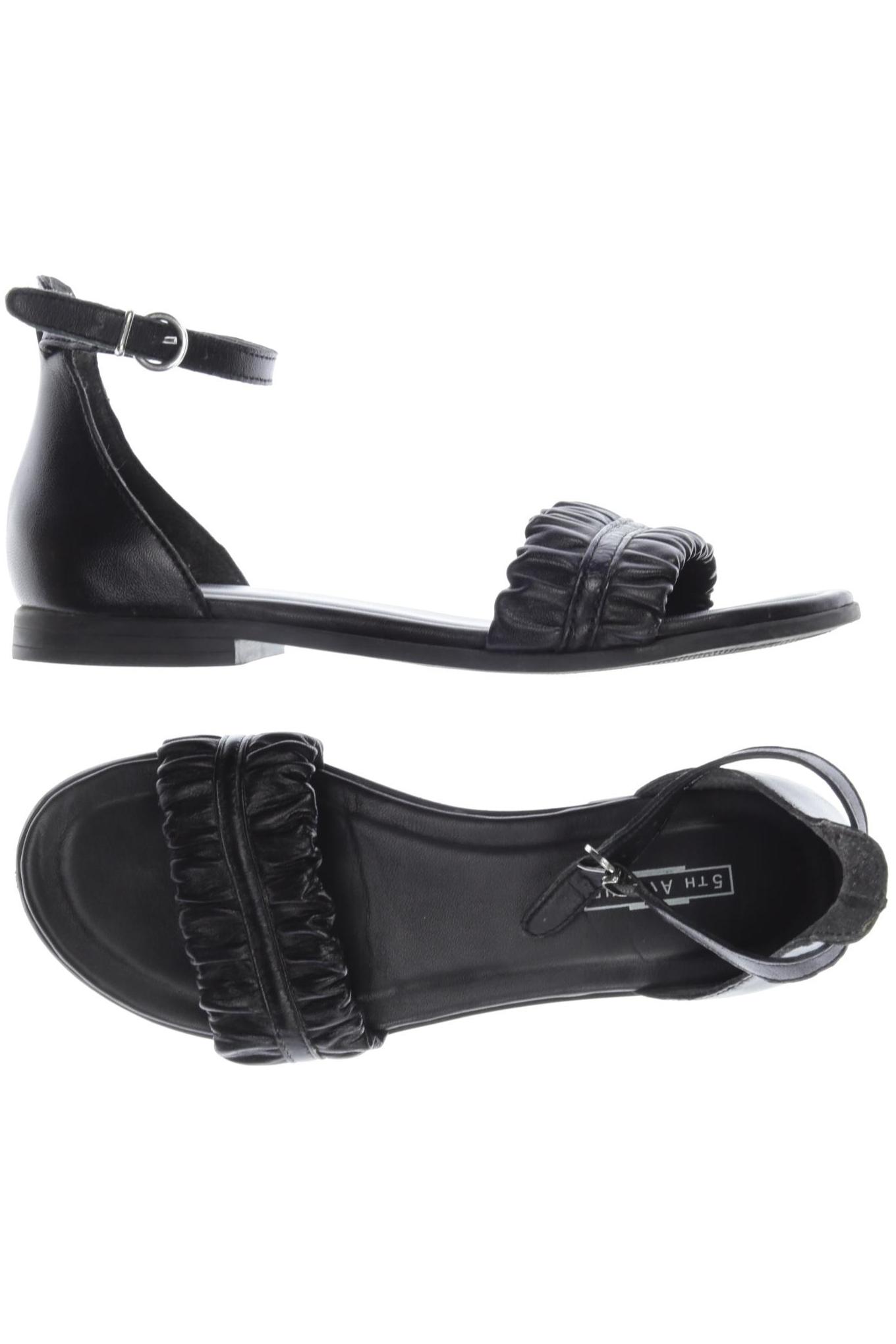 

5th Avenue Damen Sandale, schwarz, Gr. 38