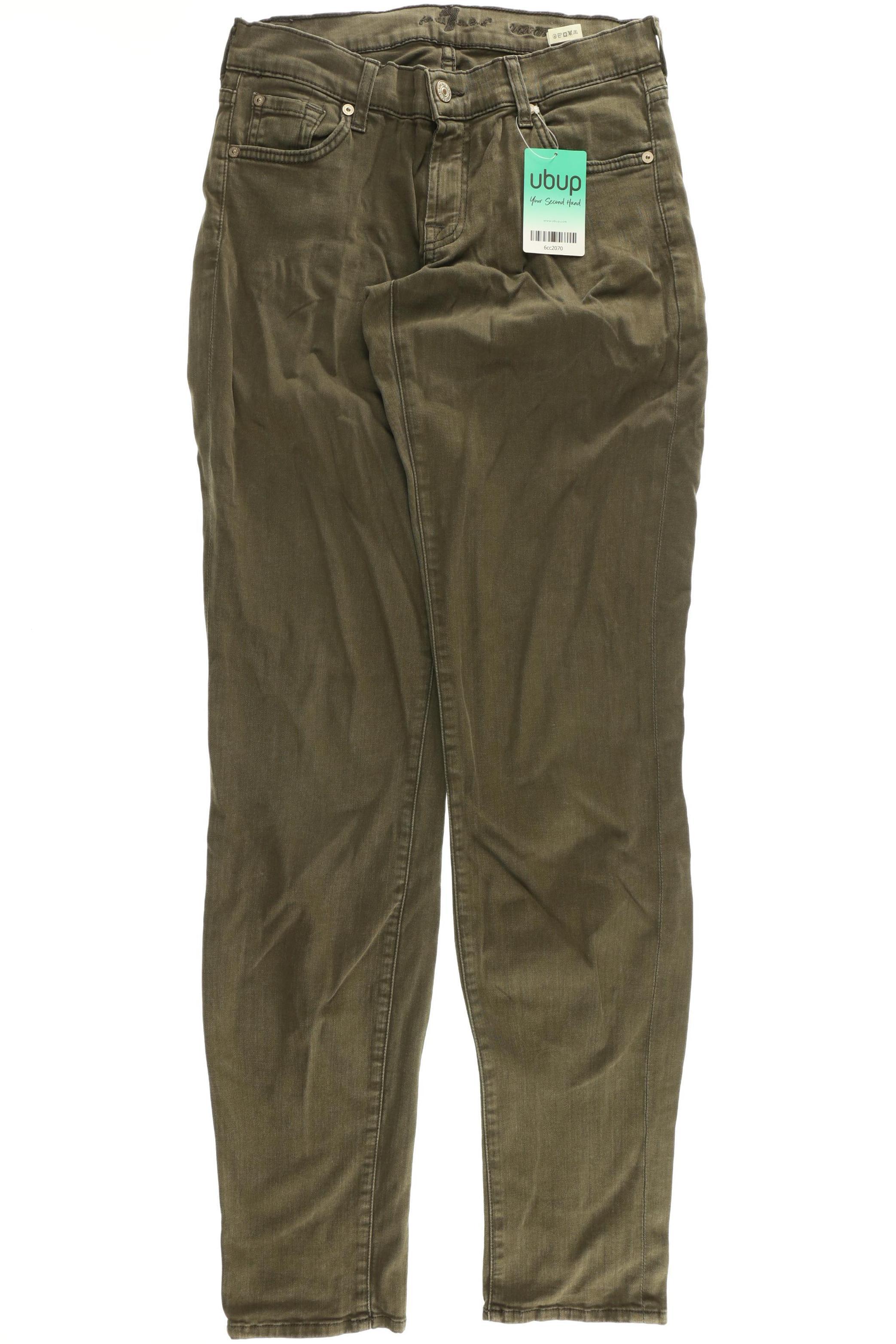 

7 for all mankind Damen Jeans, grün, Gr. 28