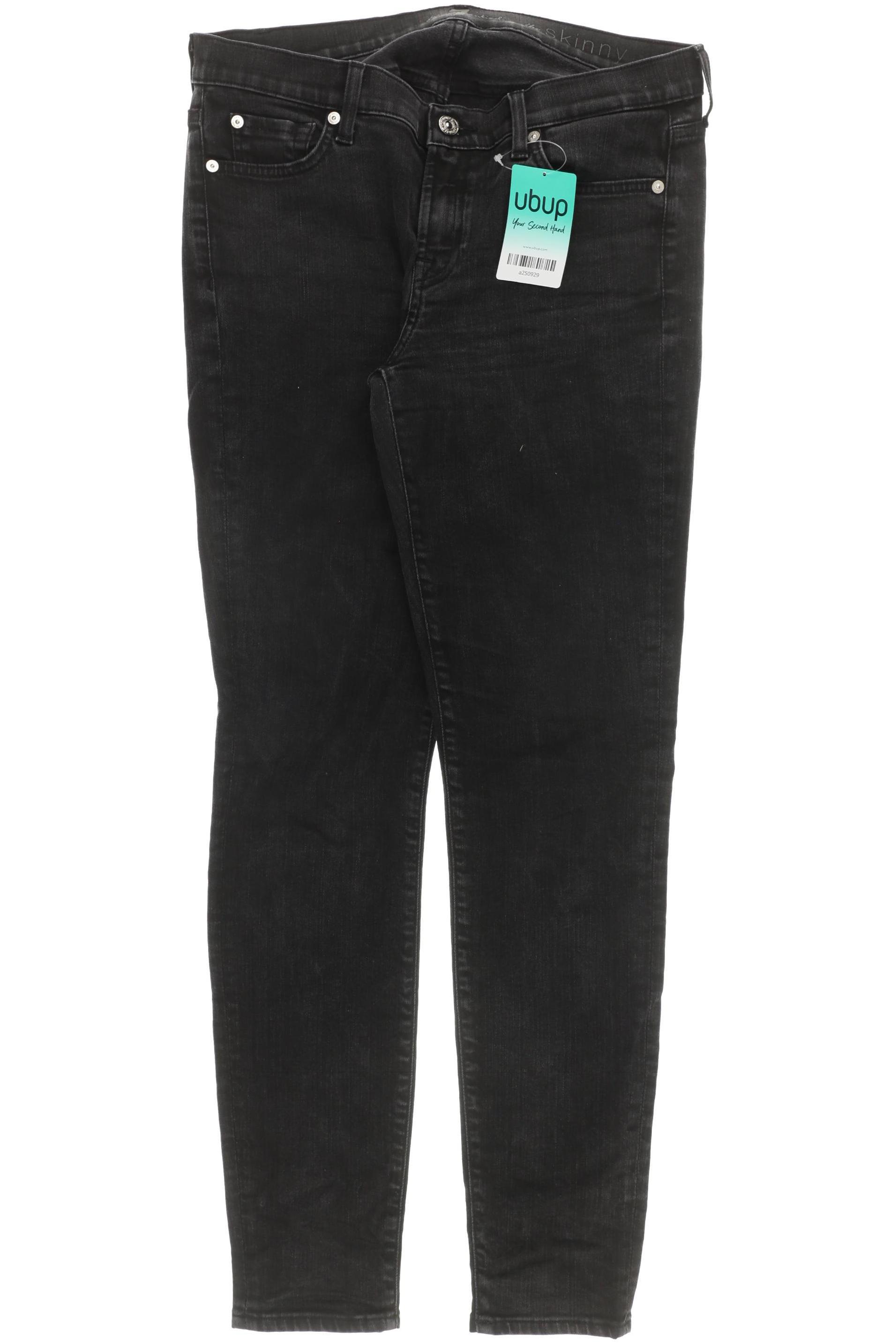 

7 for all mankind Damen Jeans, schwarz, Gr. 30