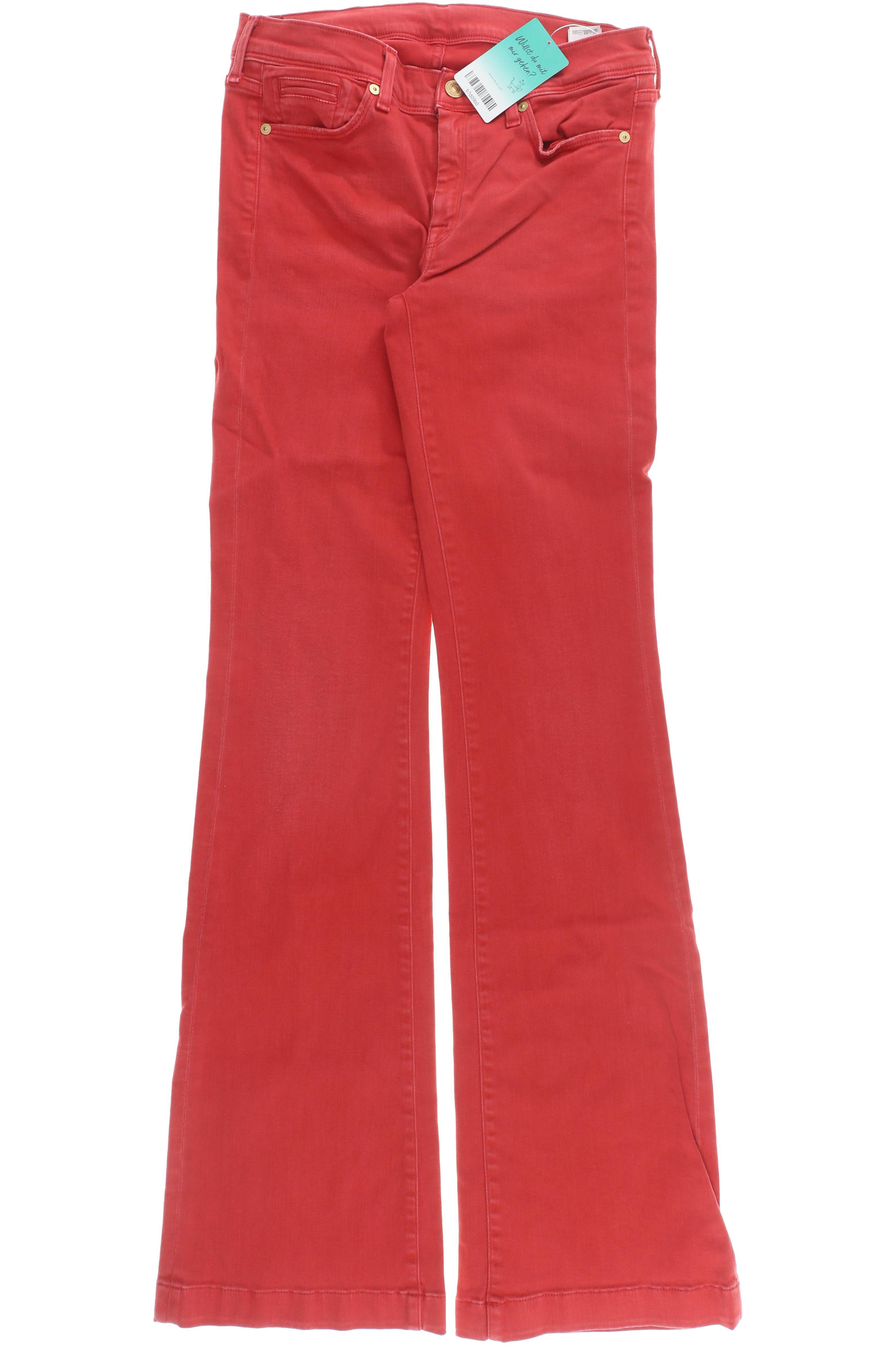 

7 for all mankind Damen Jeans, rot, Gr. 28