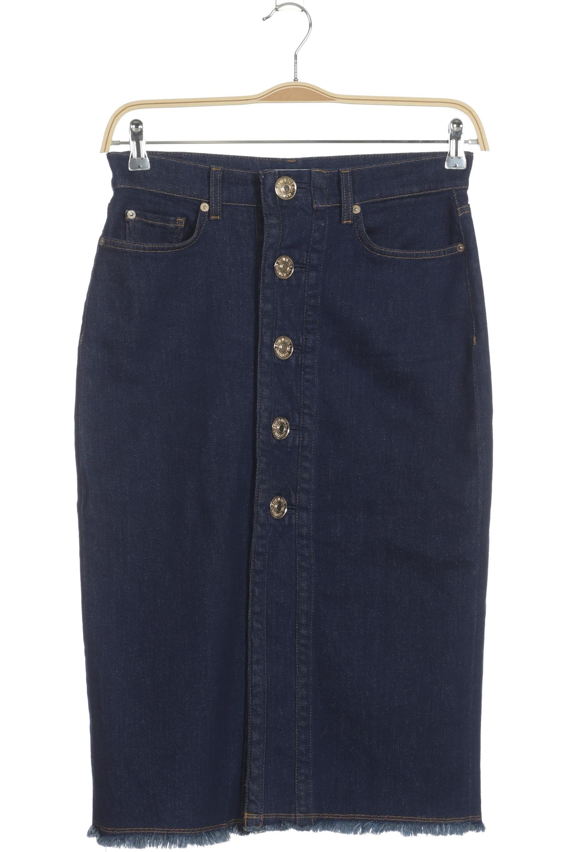 

7 for all mankind Damen Rock, blau, Gr. 27