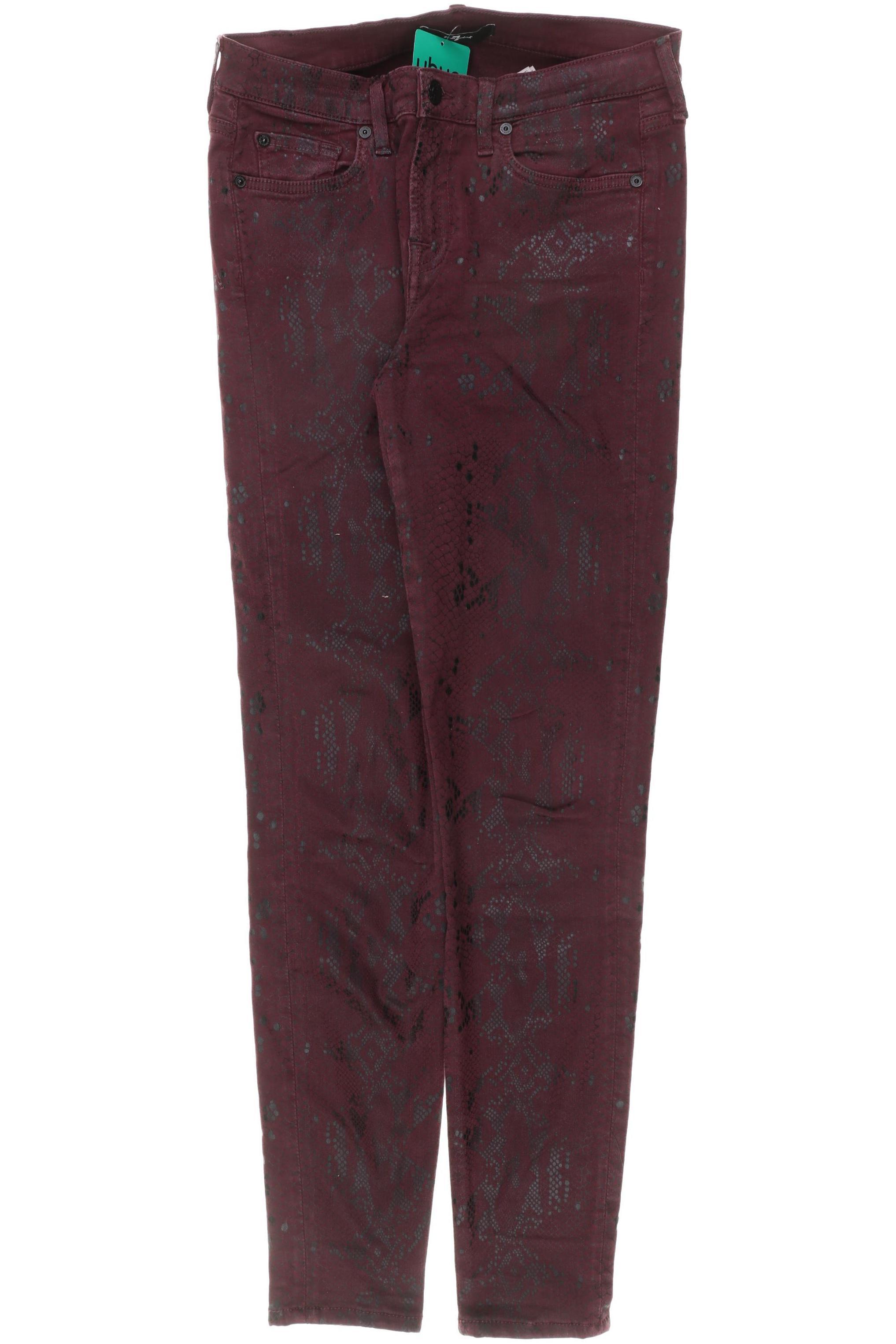 

7 for all mankind Damen Stoffhose, rot, Gr. 30