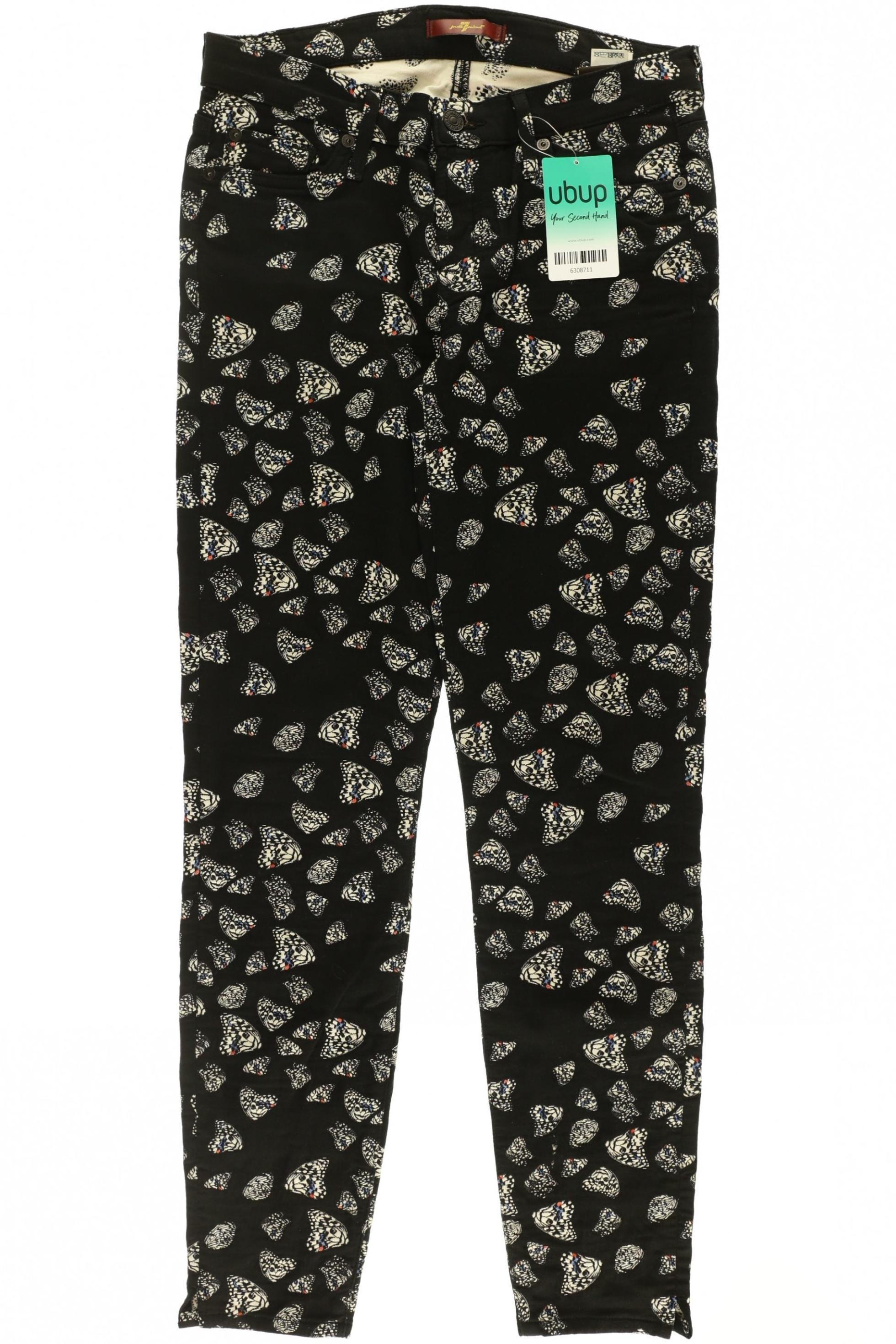 

7 for all mankind Damen Stoffhose, schwarz, Gr. 27