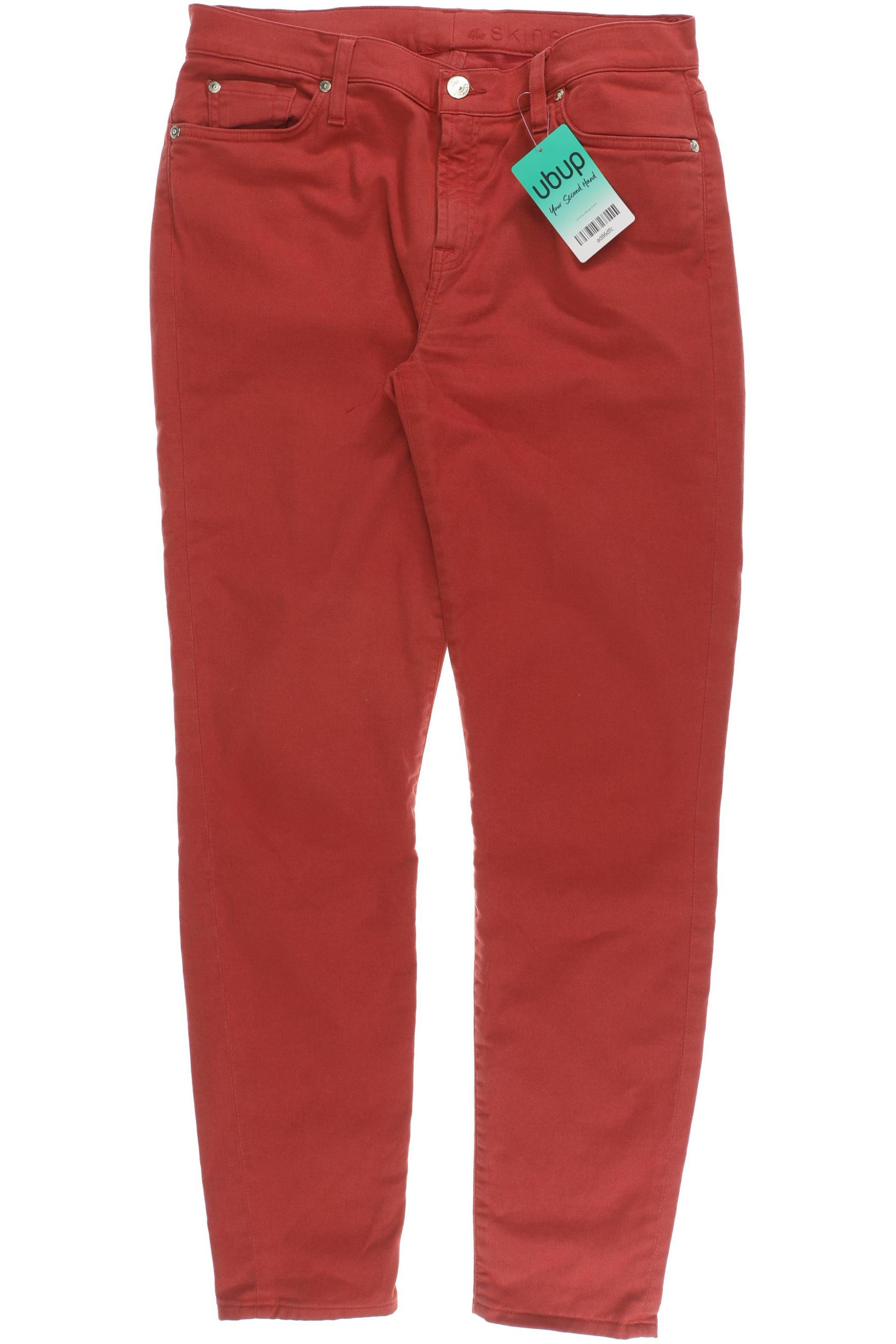 

7 for all mankind Damen Stoffhose, rot, Gr. 32