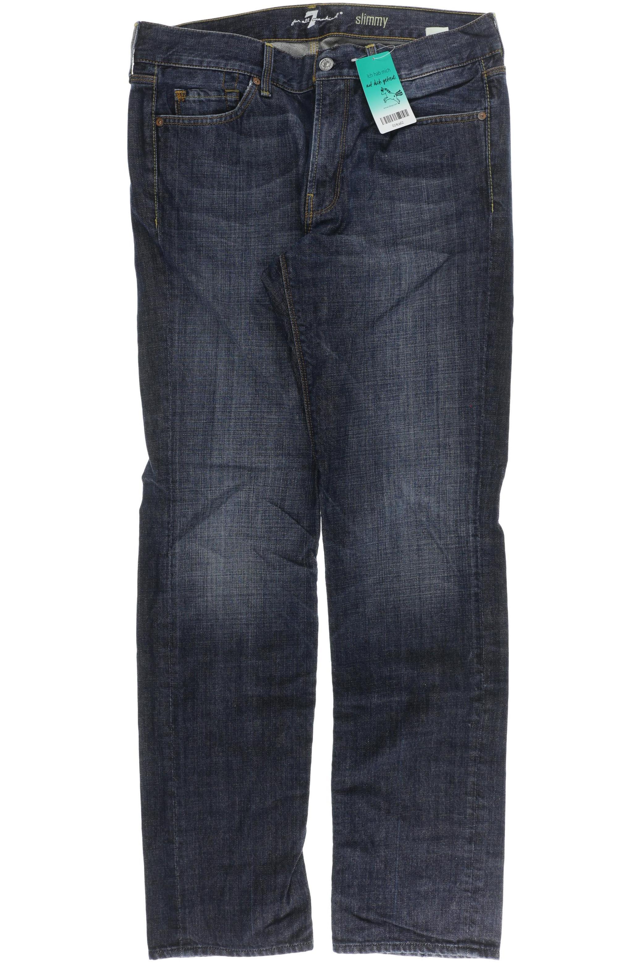 

7 for all mankind Herren Jeans, blau, Gr. 34