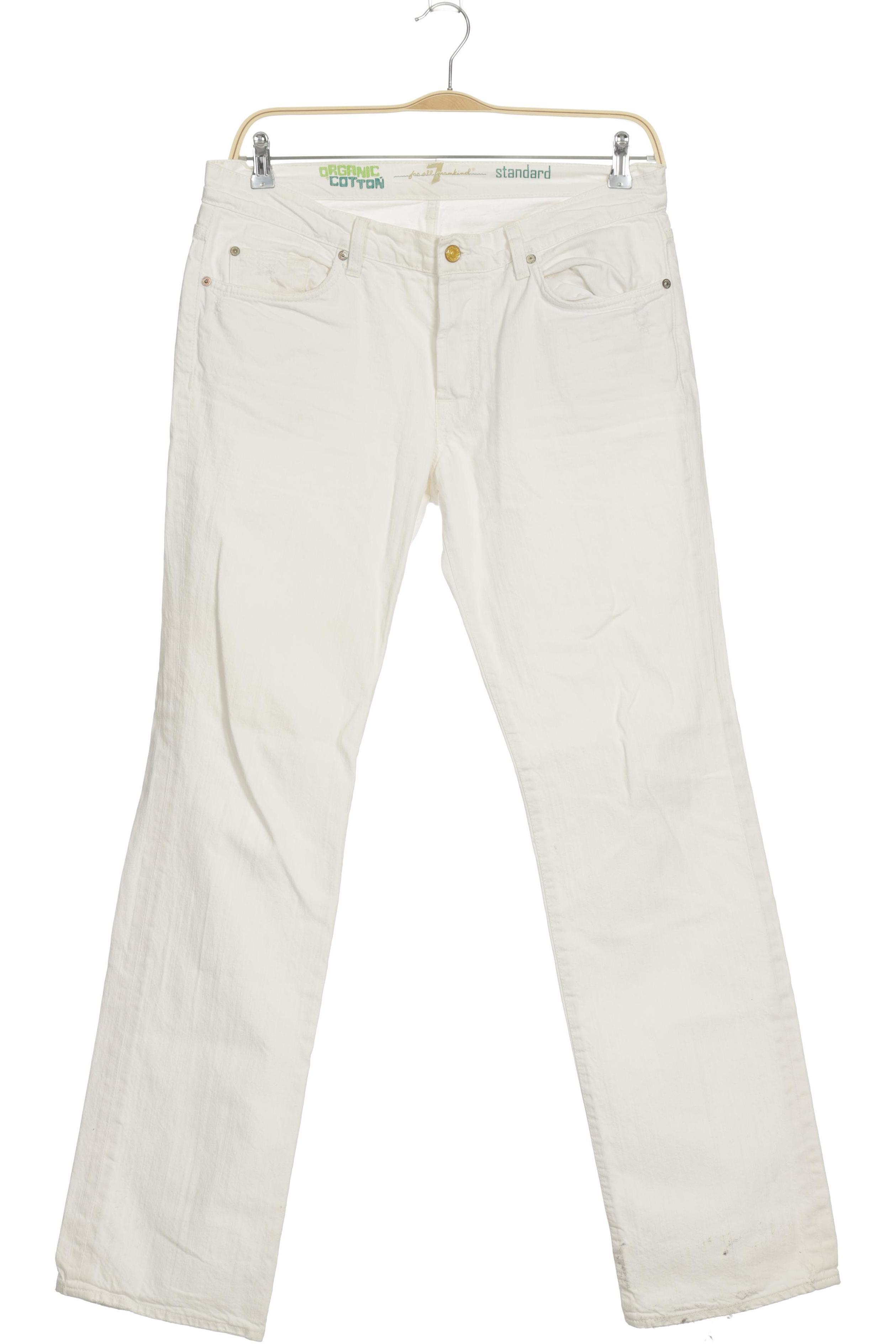 

7 for all mankind Herren Jeans, weiß, Gr. 33