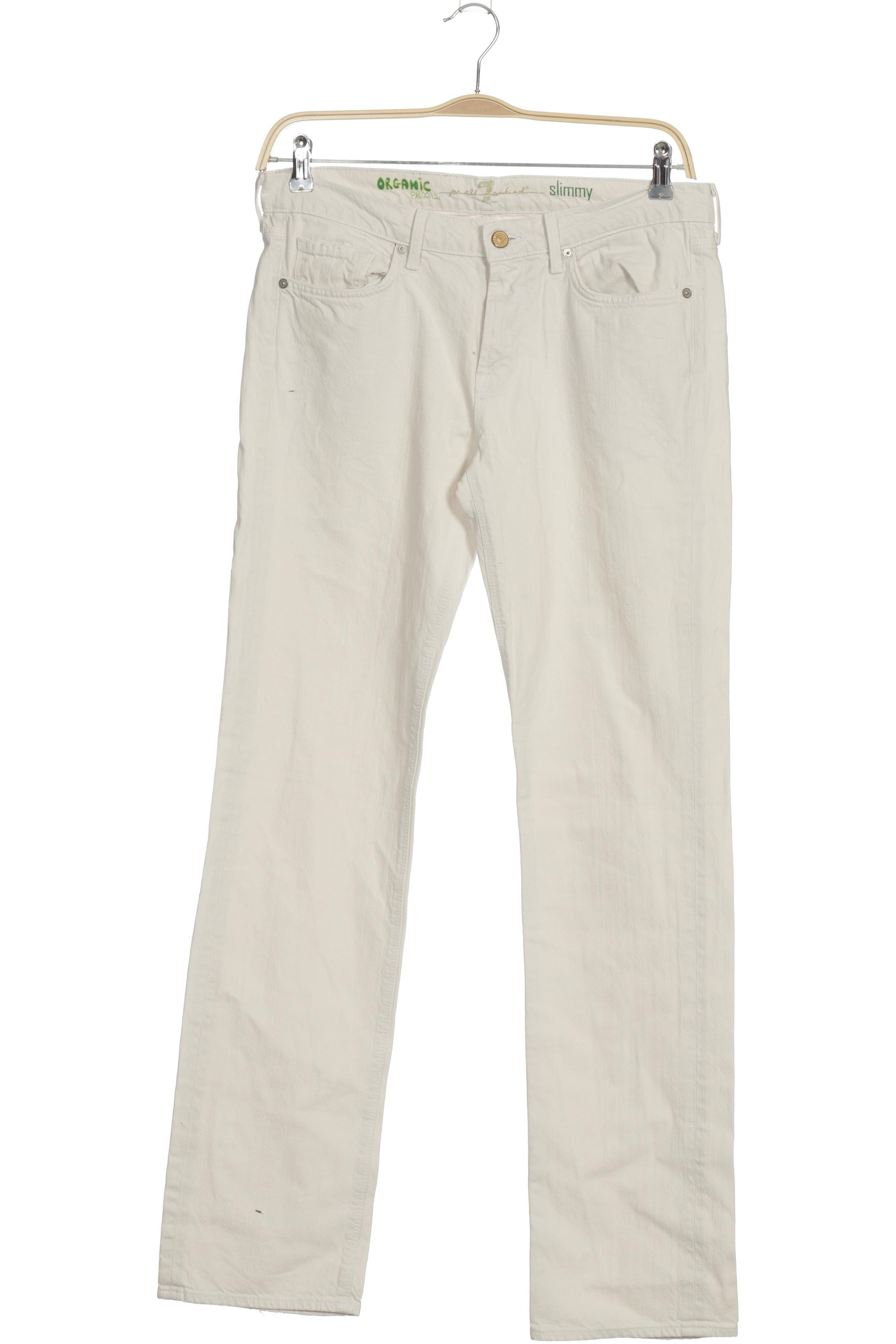 Thumbnail - 7 for all mankind Herren Jeans, weiß, Gr. 33