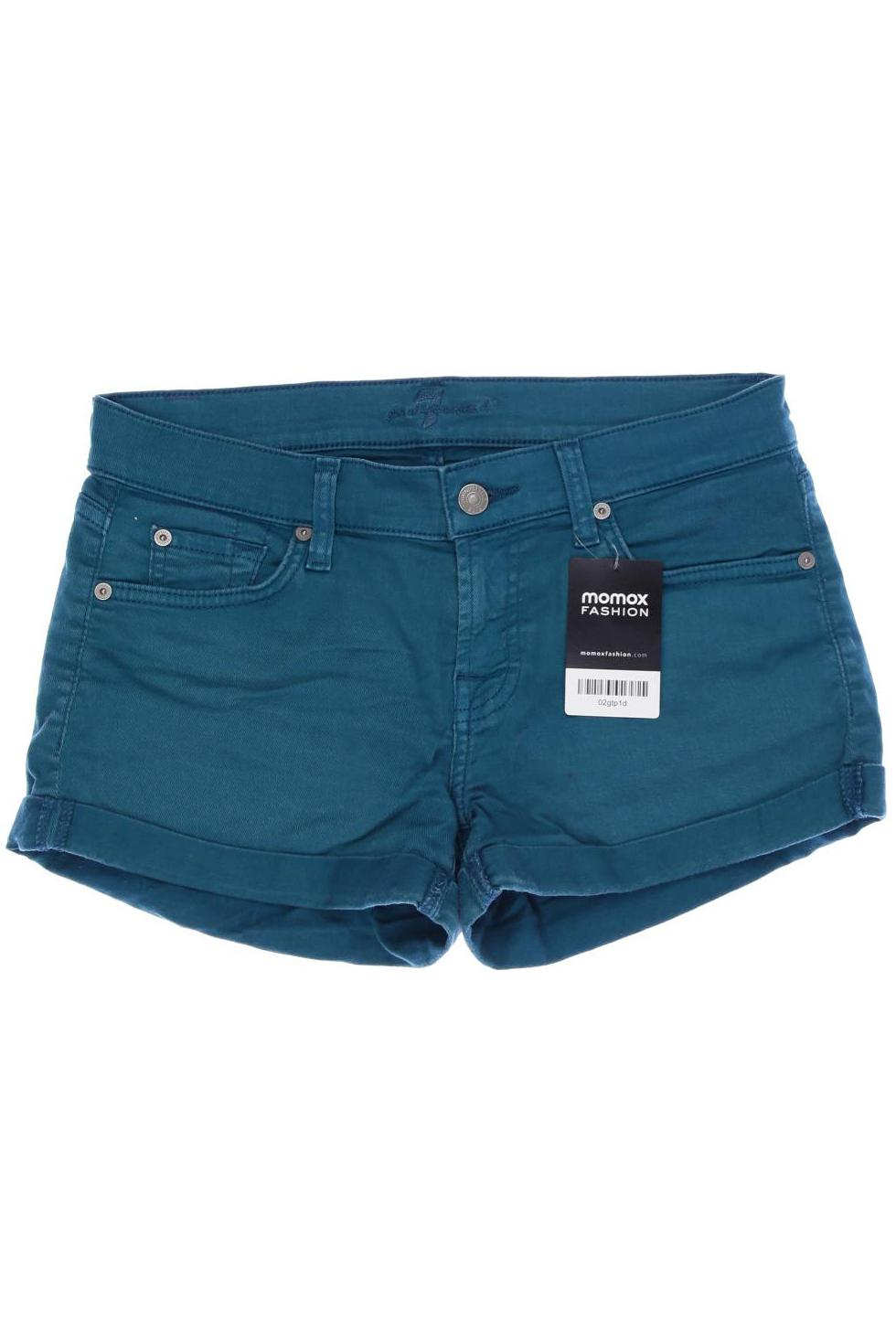

7 for all mankind Damen Shorts, türkis, Gr. 26