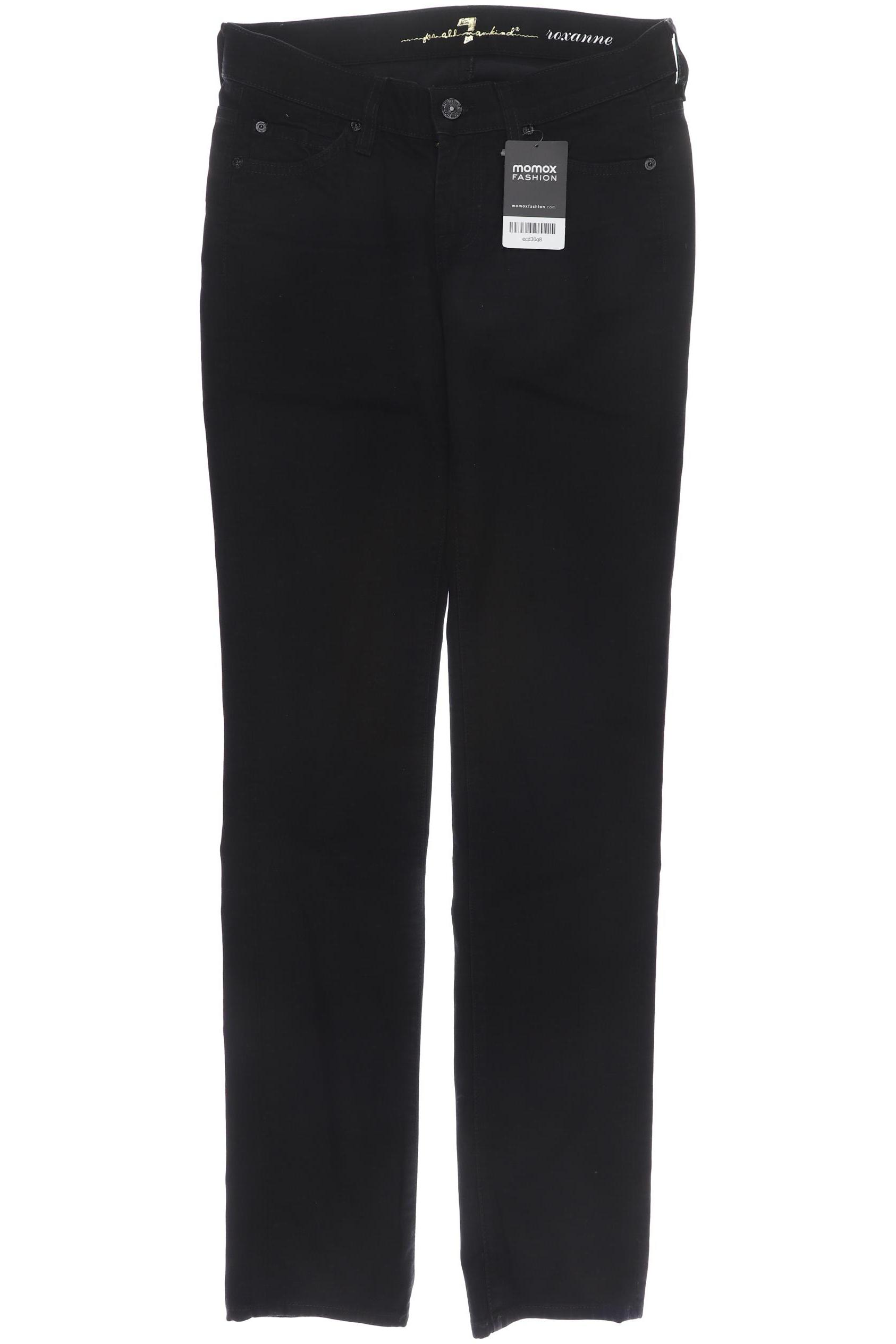 

7 for all mankind Damen Jeans, schwarz