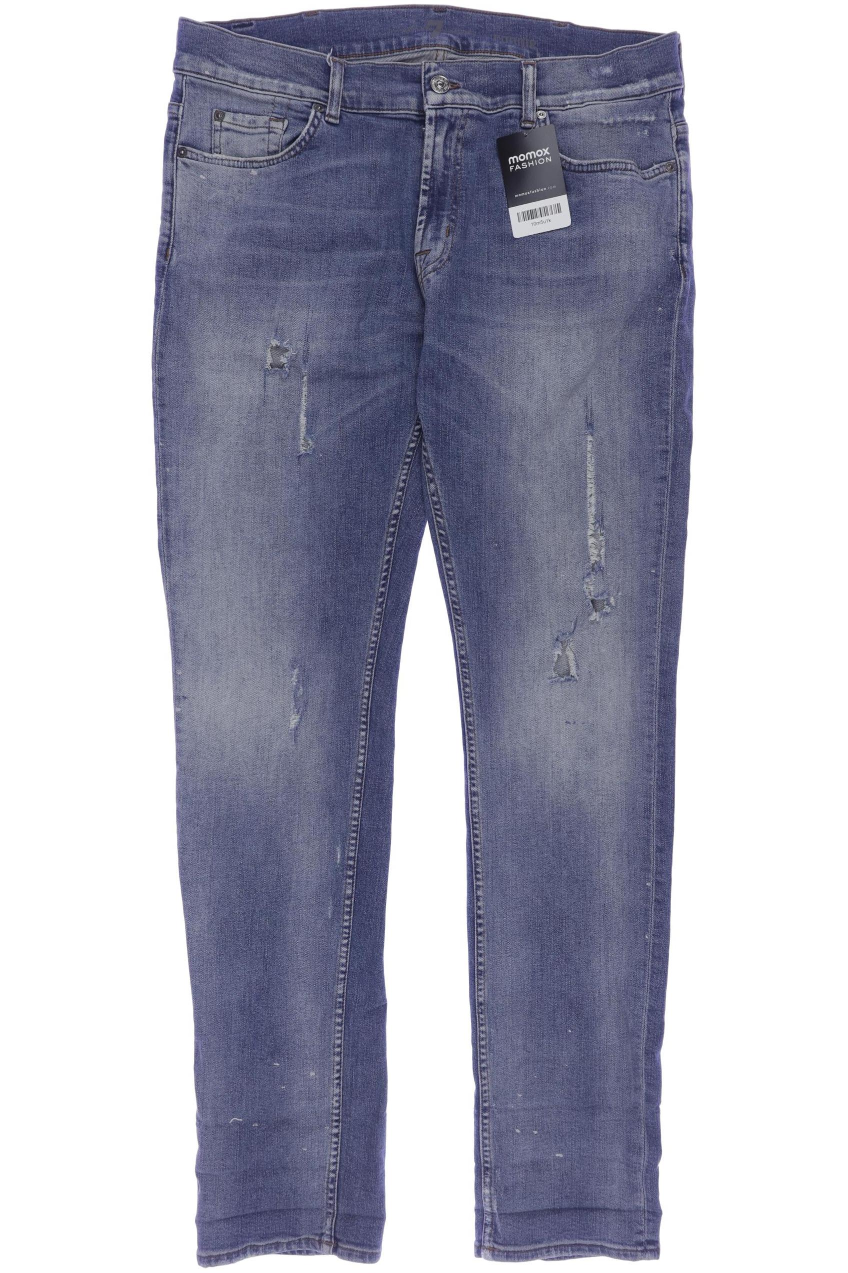 

7 for all mankind Herren Jeans, blau, Gr. 34