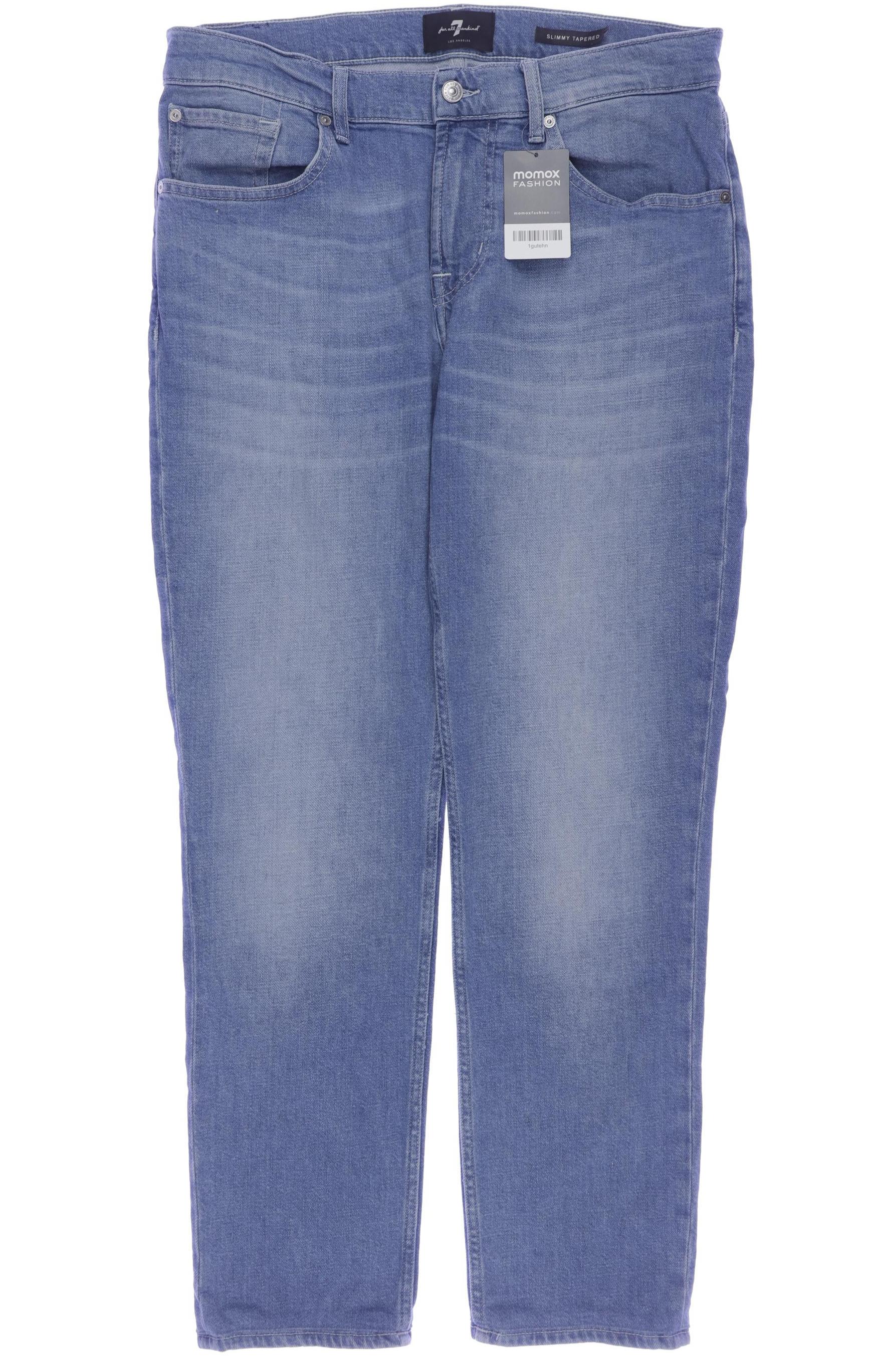 

7 for all mankind Herren Jeans, blau, Gr. 34