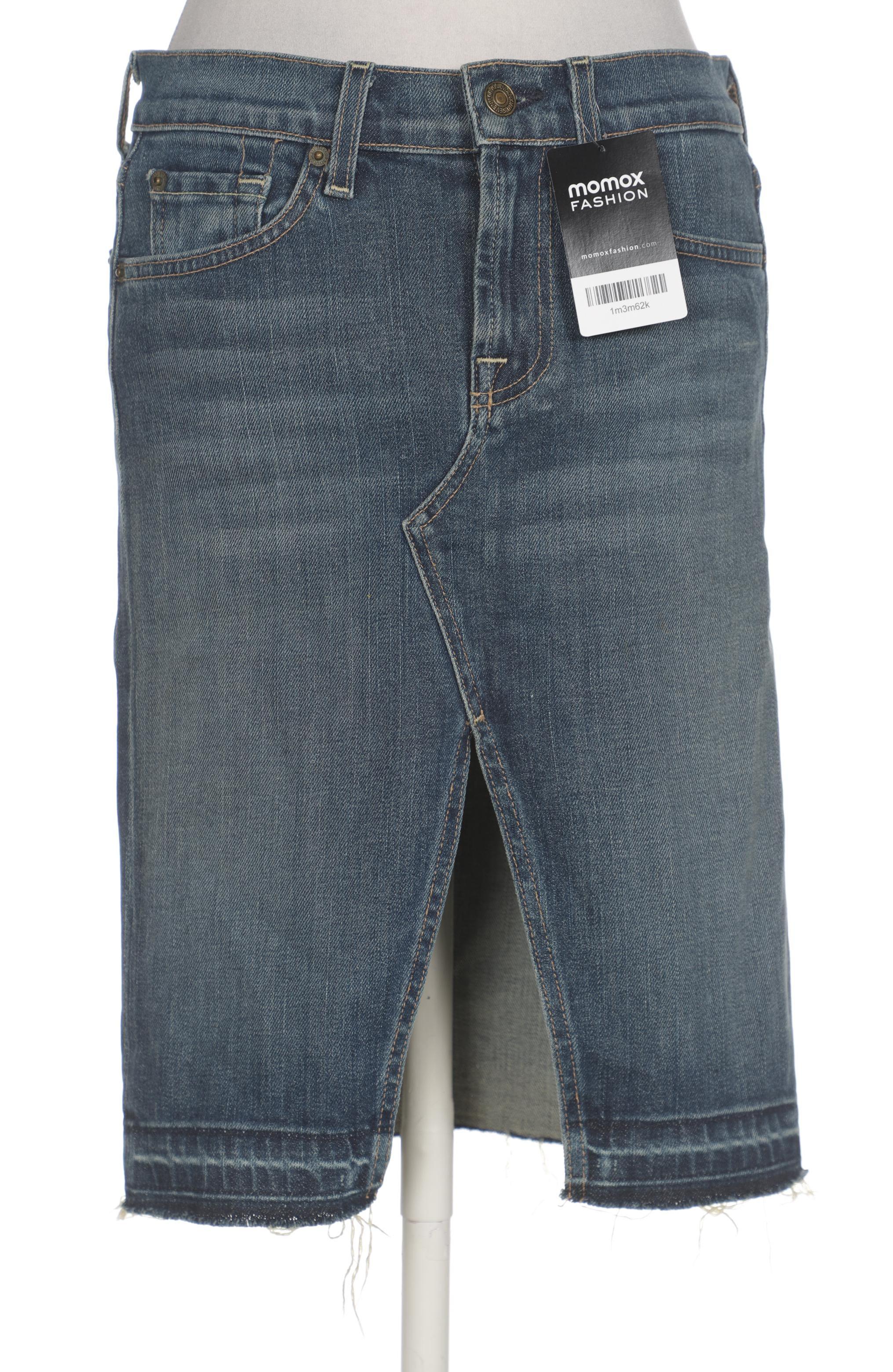 

7 for all mankind Damen Rock, blau, Gr. 25