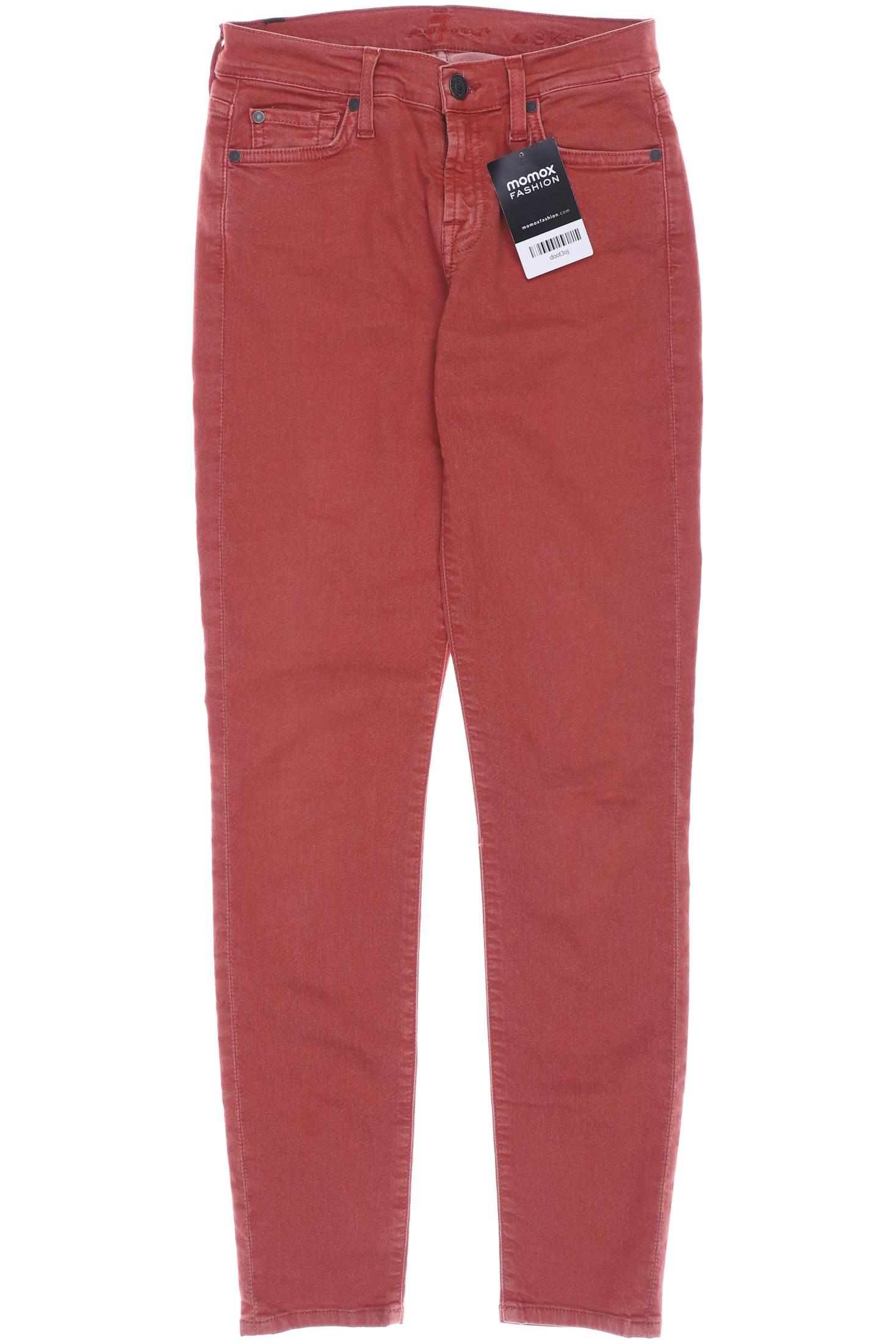 

7 for all mankind Damen Jeans, rot, Gr. 25