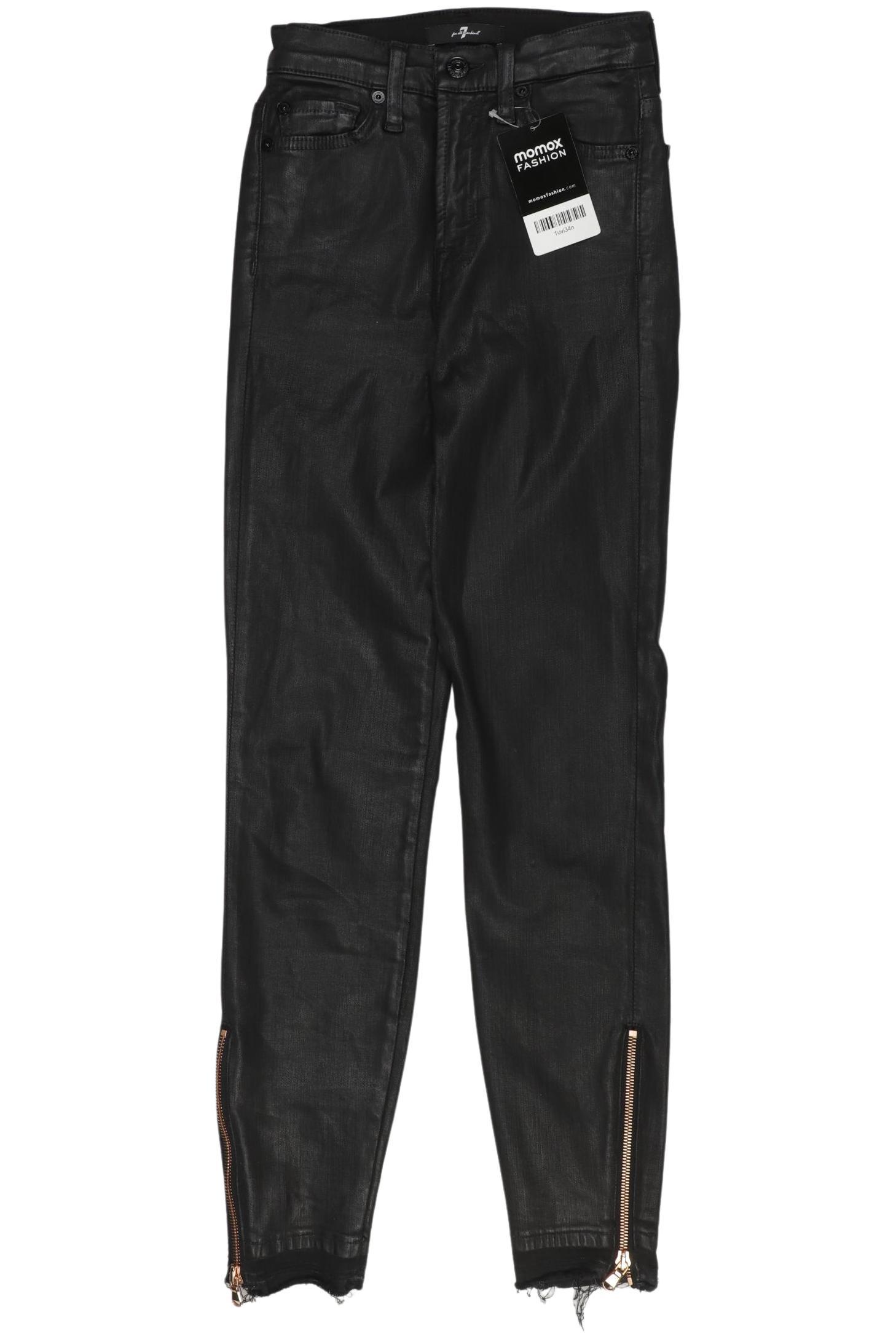 

7 for all mankind Damen Jeans, schwarz, Gr. 24