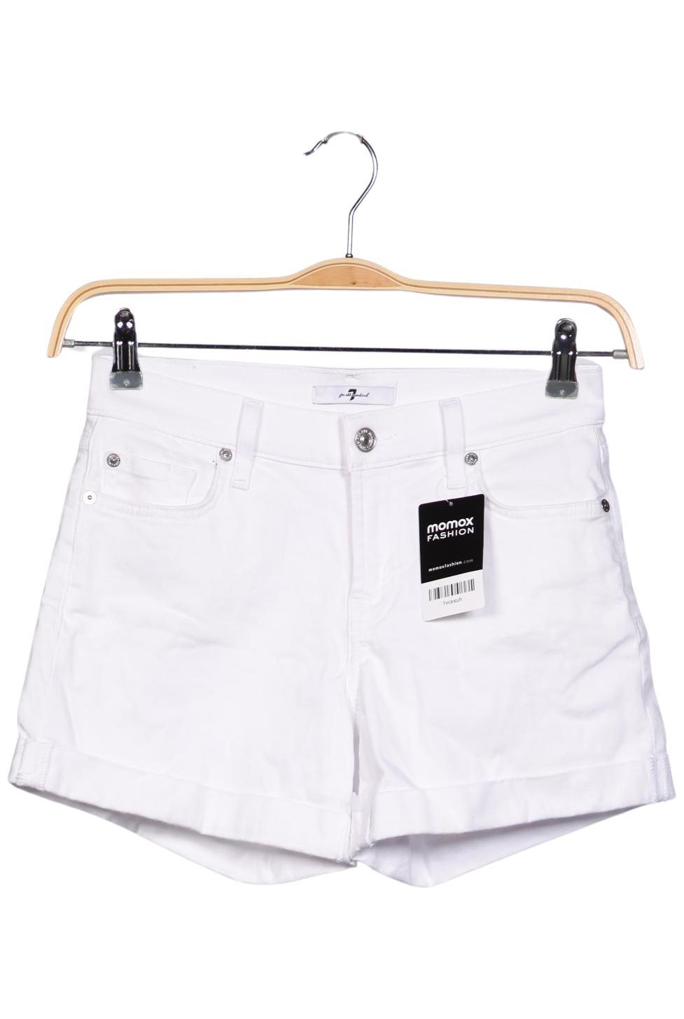 

7 for all mankind Damen Shorts, weiß, Gr. 26