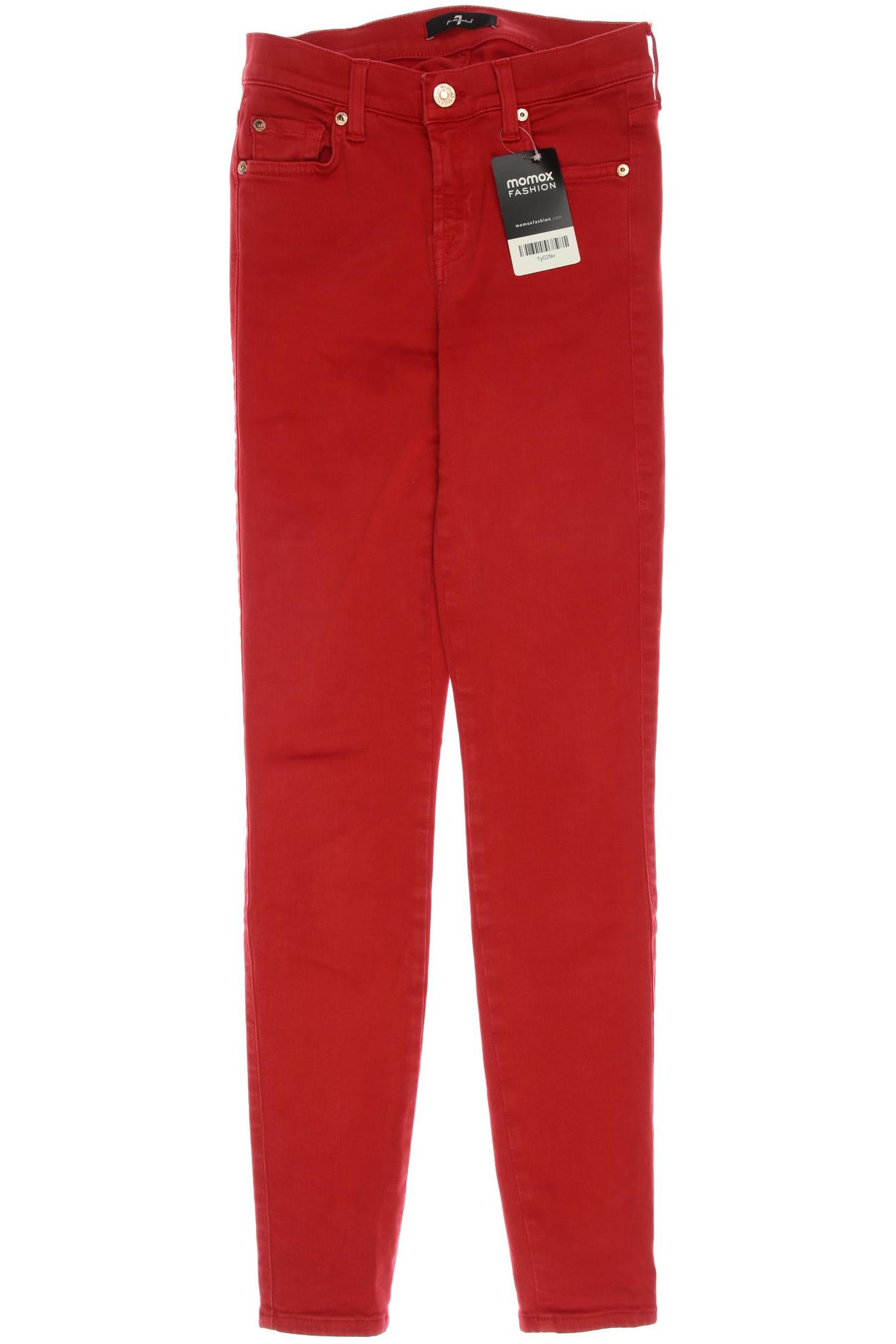 

7 for all mankind Damen Jeans, rot