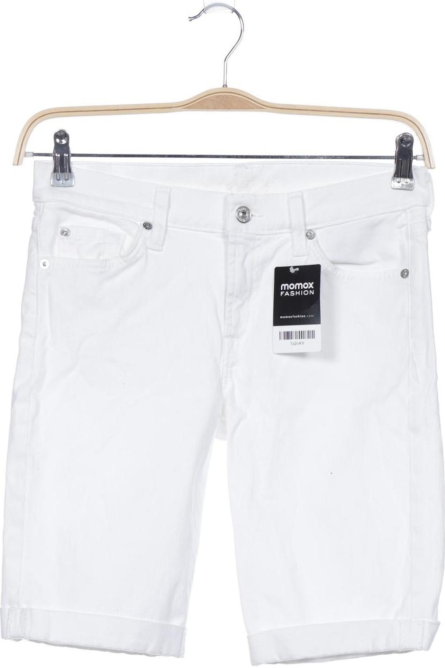 

7 for all mankind Damen Shorts, weiß, Gr. 27