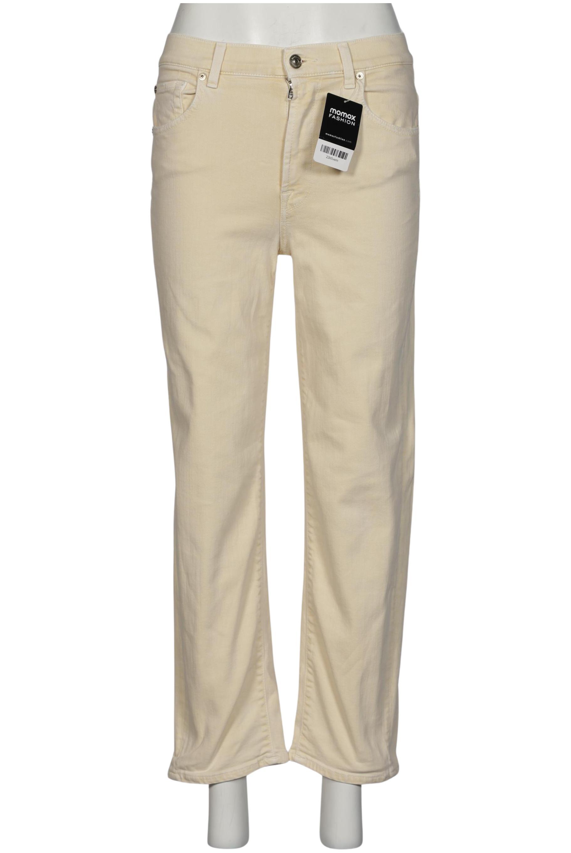

7 for all mankind Damen Jeans, cremeweiß, Gr. 27