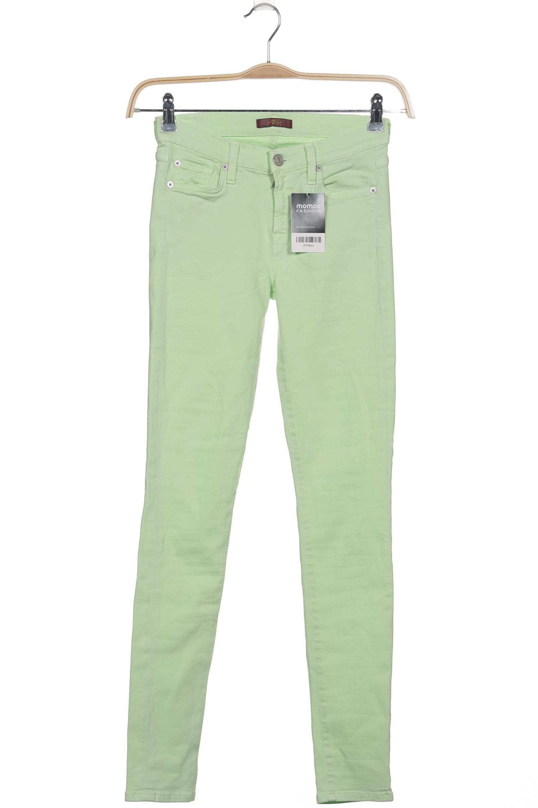 

7 for all mankind Damen Jeans, hellgrün, Gr. 27