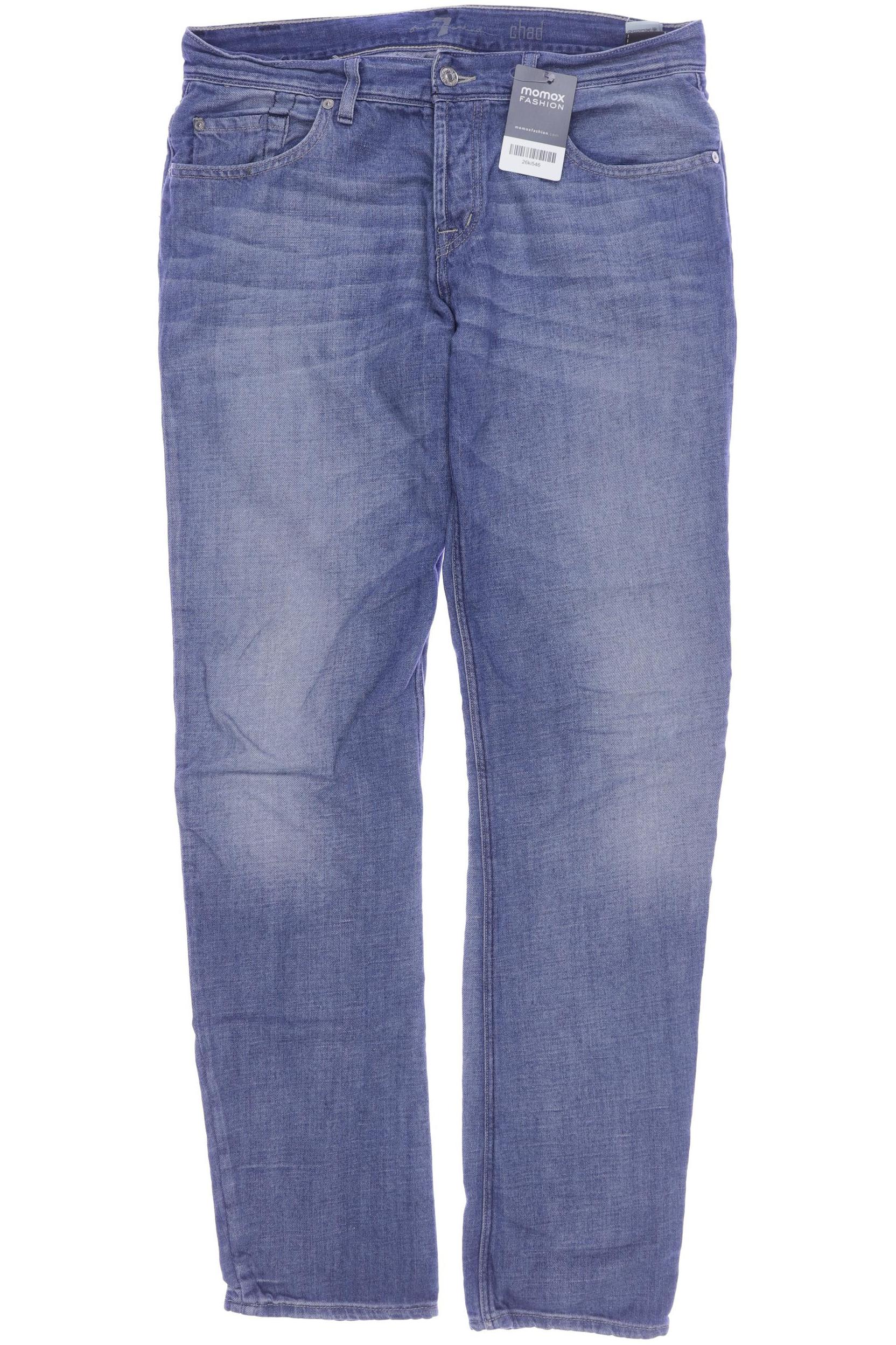 

7 for all mankind Herren Jeans, blau, Gr. 50