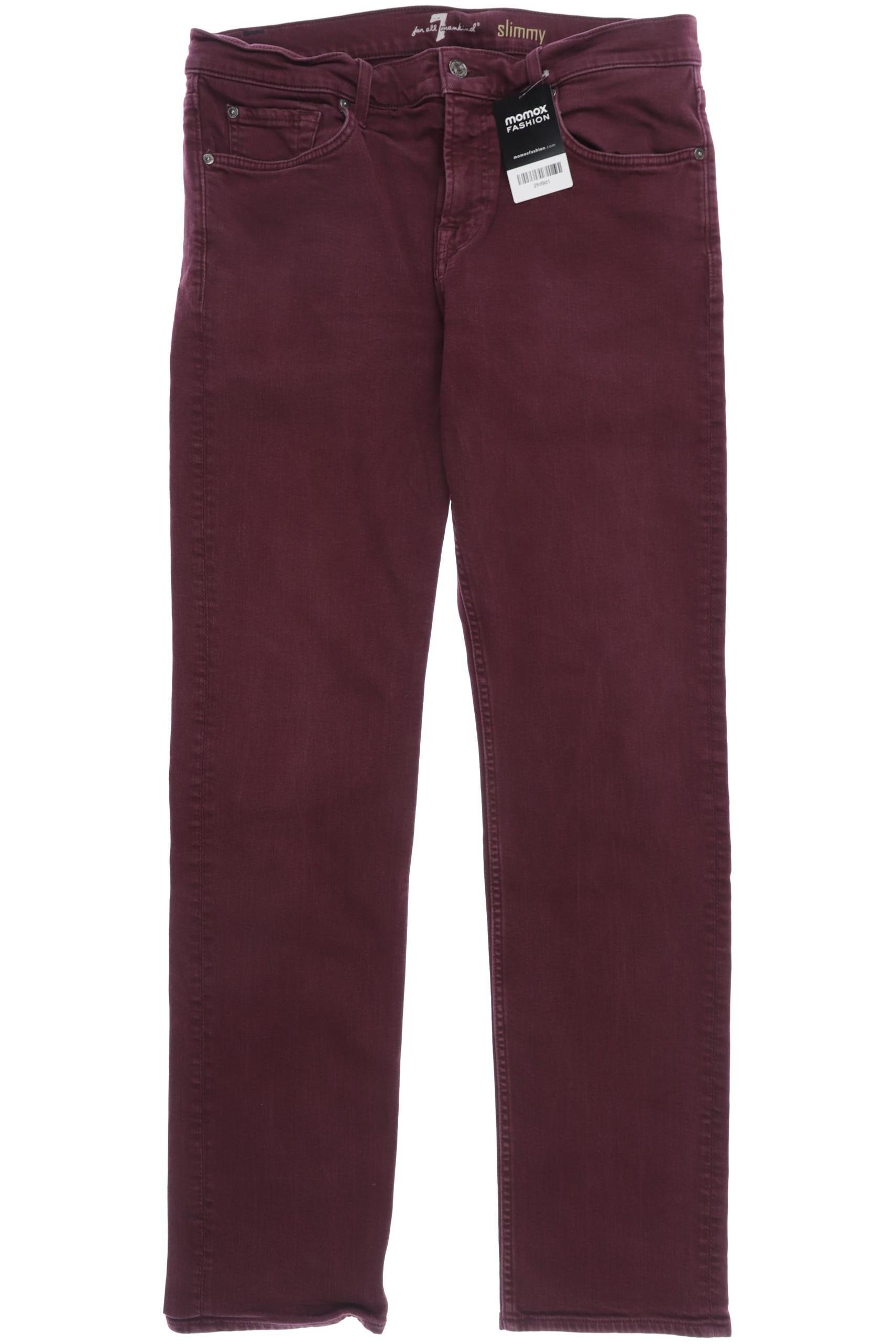 

7 for all mankind Herren Jeans, bordeaux, Gr. 34