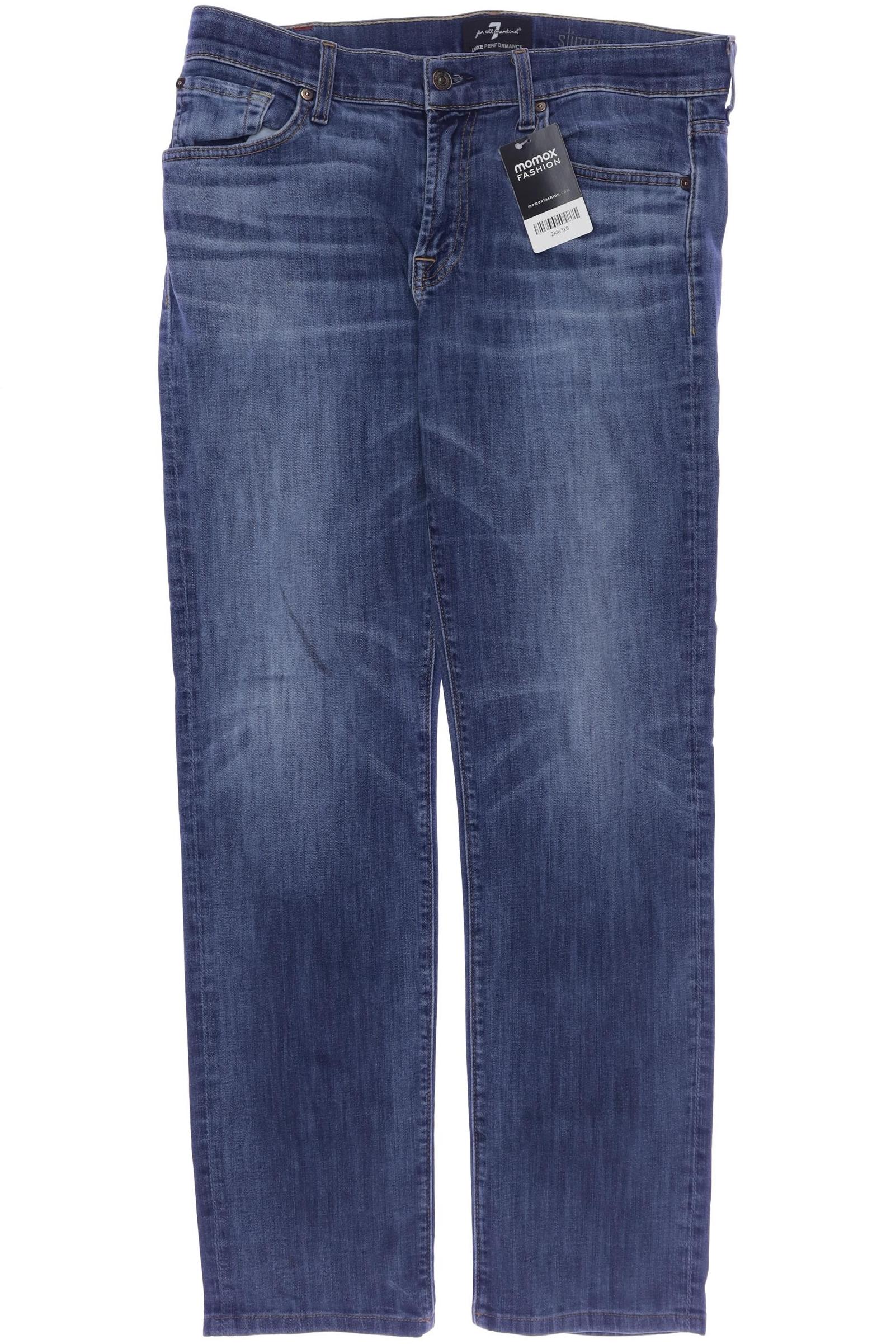 

7 for all mankind Herren Jeans, blau, Gr. 34