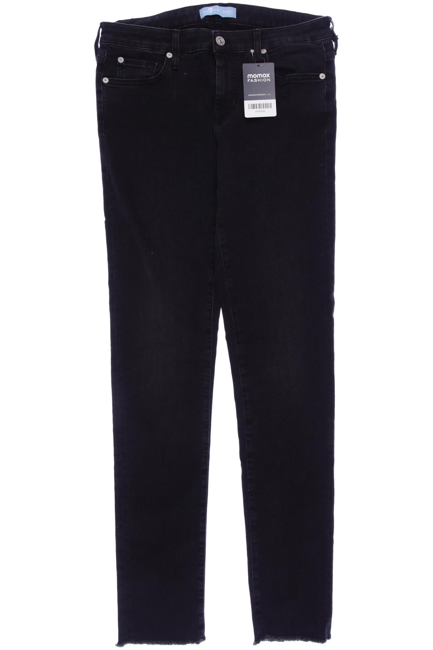 

7 for all mankind Damen Jeans, schwarz