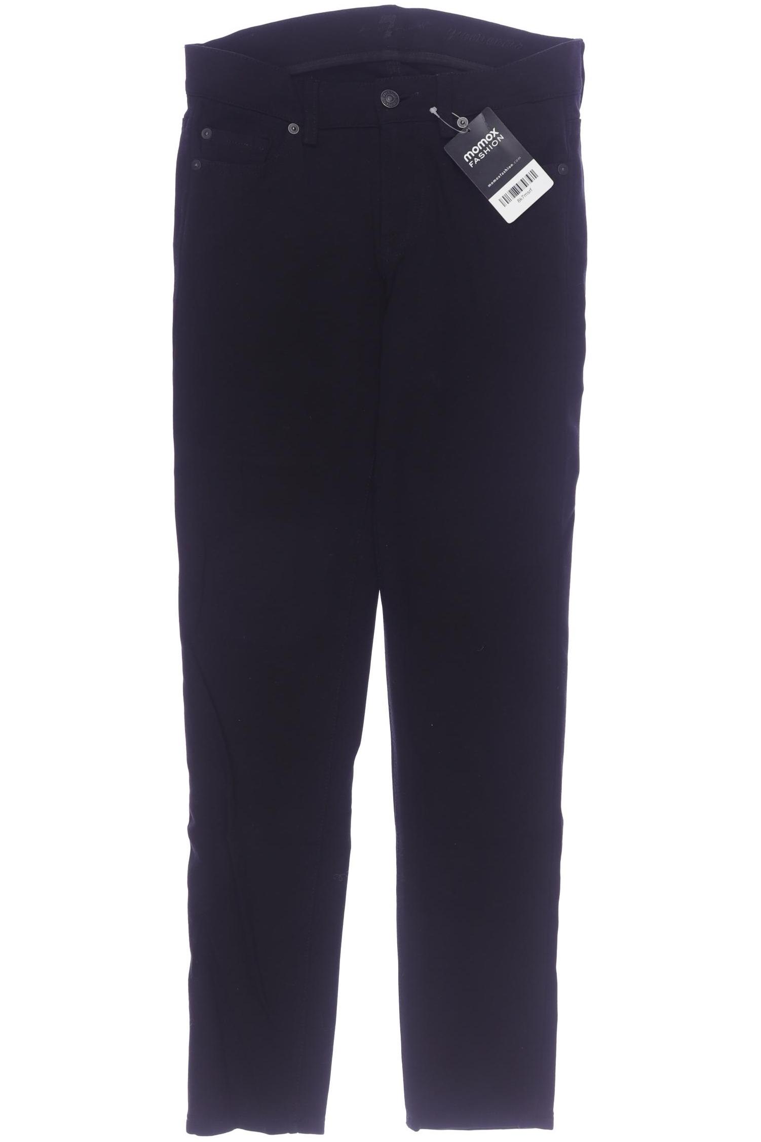 

7 for all mankind Damen Stoffhose, schwarz, Gr. 28
