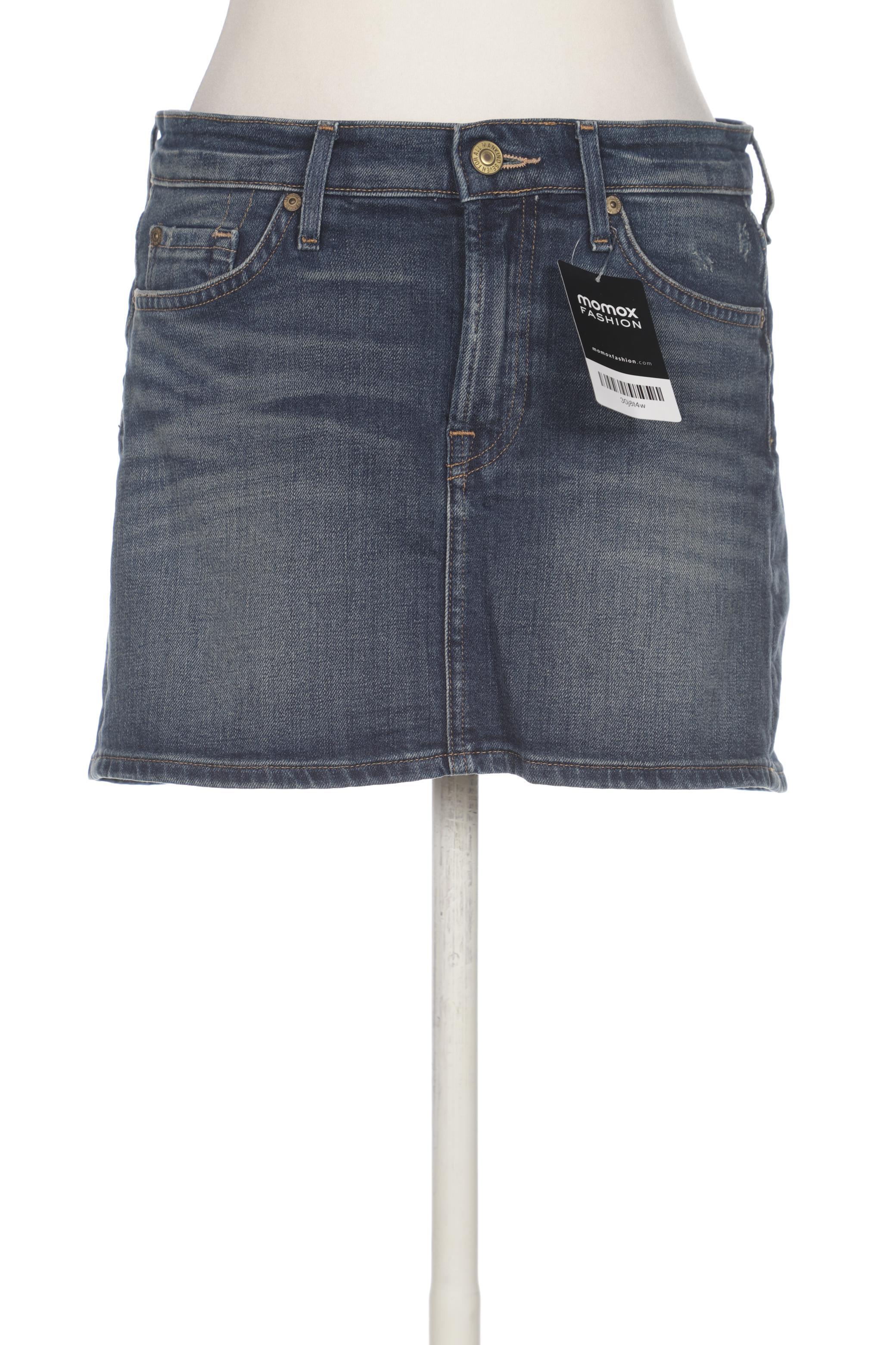 

7 for all mankind Damen Rock, marineblau, Gr. 27