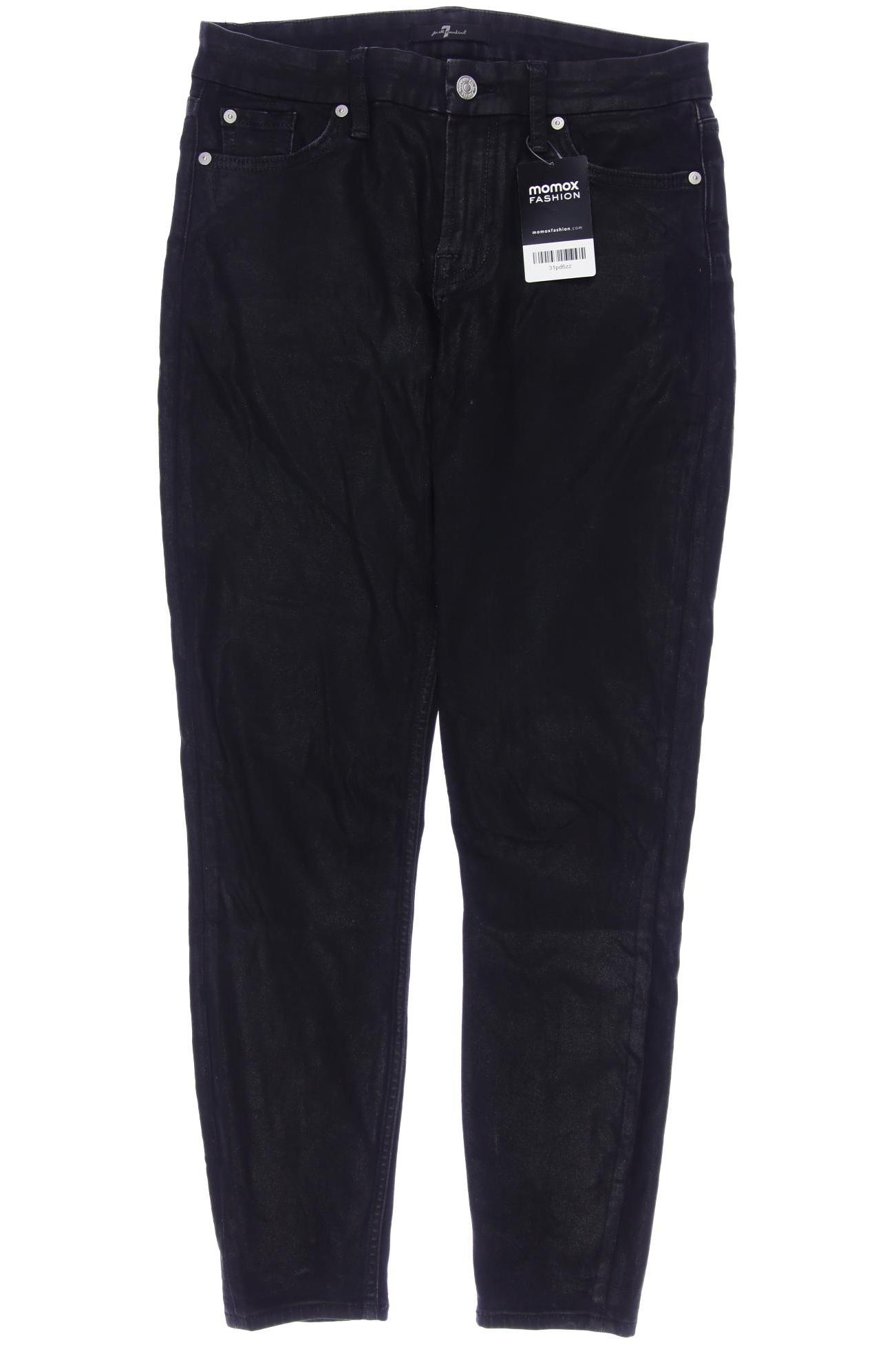 

7 for all mankind Damen Jeans, schwarz