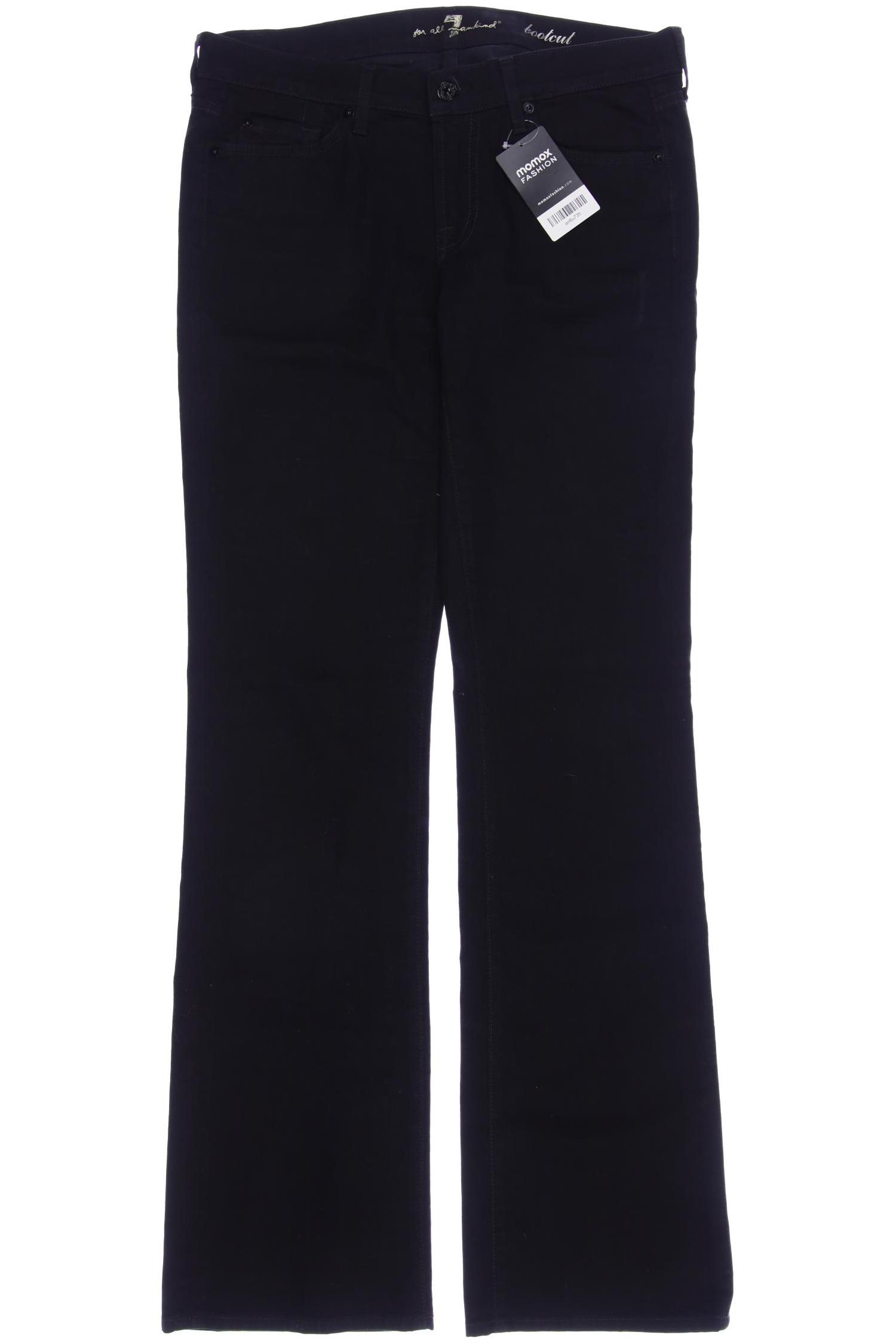

7 for all mankind Damen Jeans, schwarz