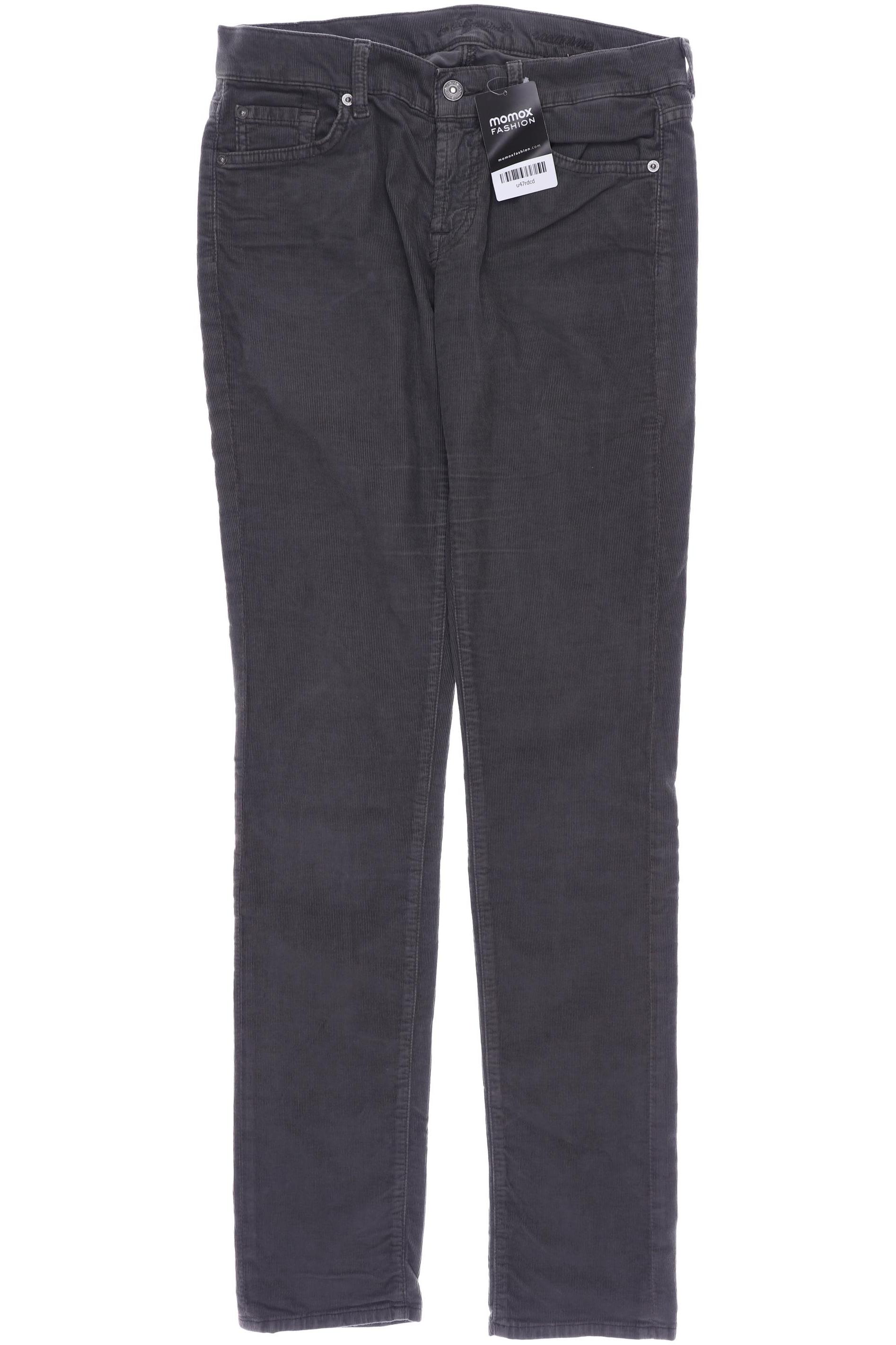 

7 for all mankind Damen Stoffhose, grau