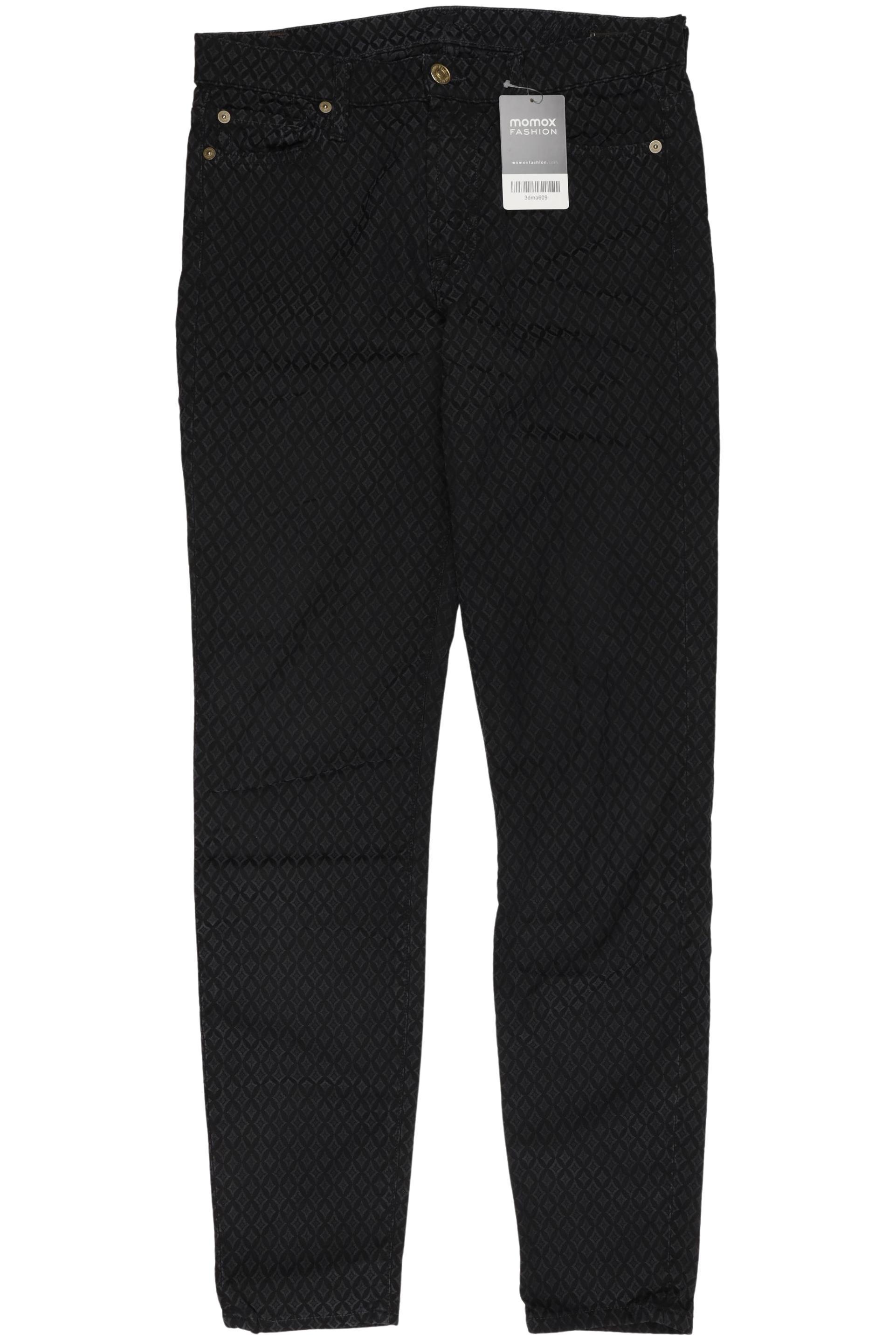 

7 for all mankind Damen Stoffhose, schwarz, Gr. 28