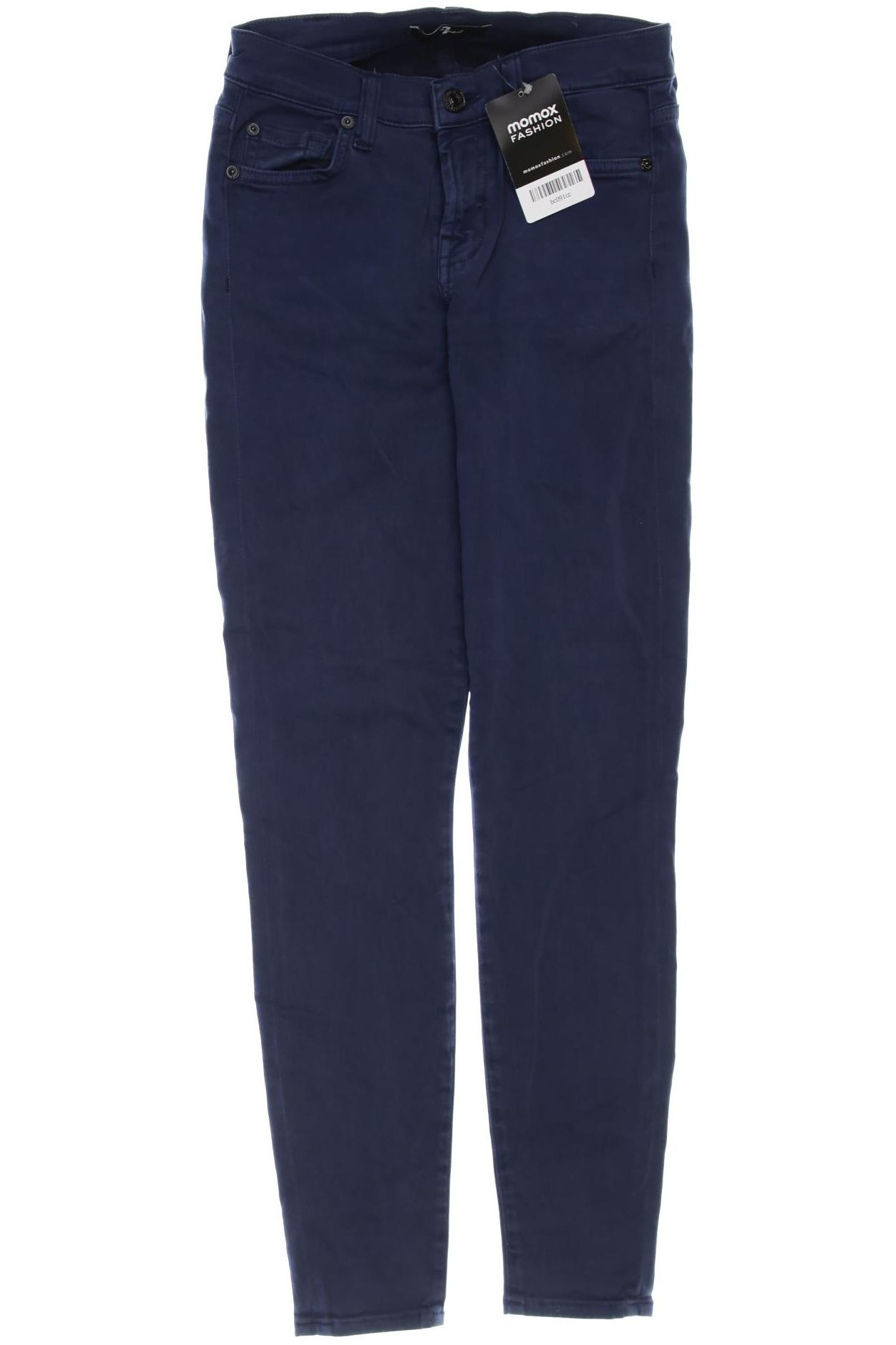 

7 for all mankind Damen Stoffhose, blau