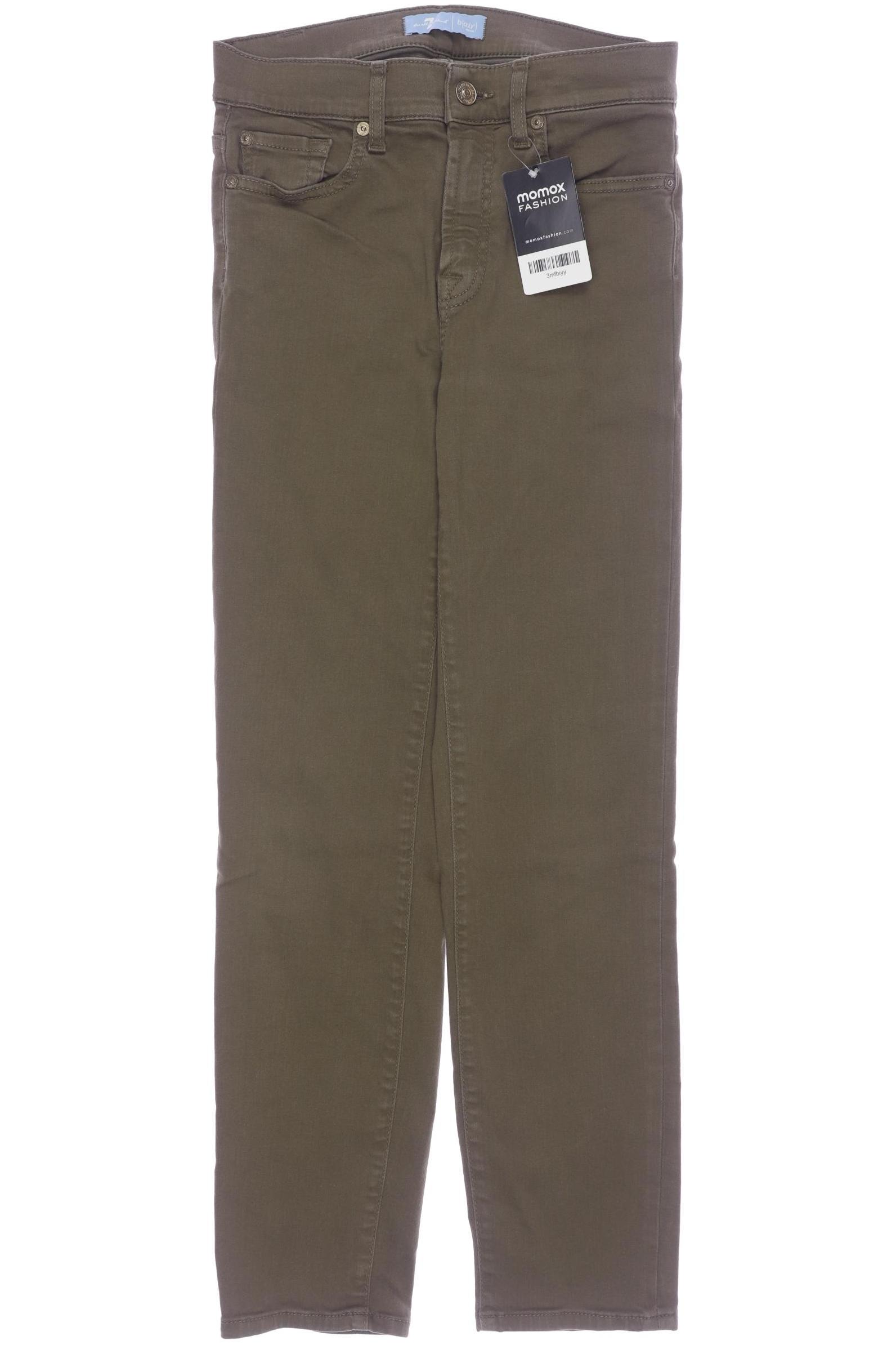 

7 for all mankind Damen Jeans, grün, Gr. 28