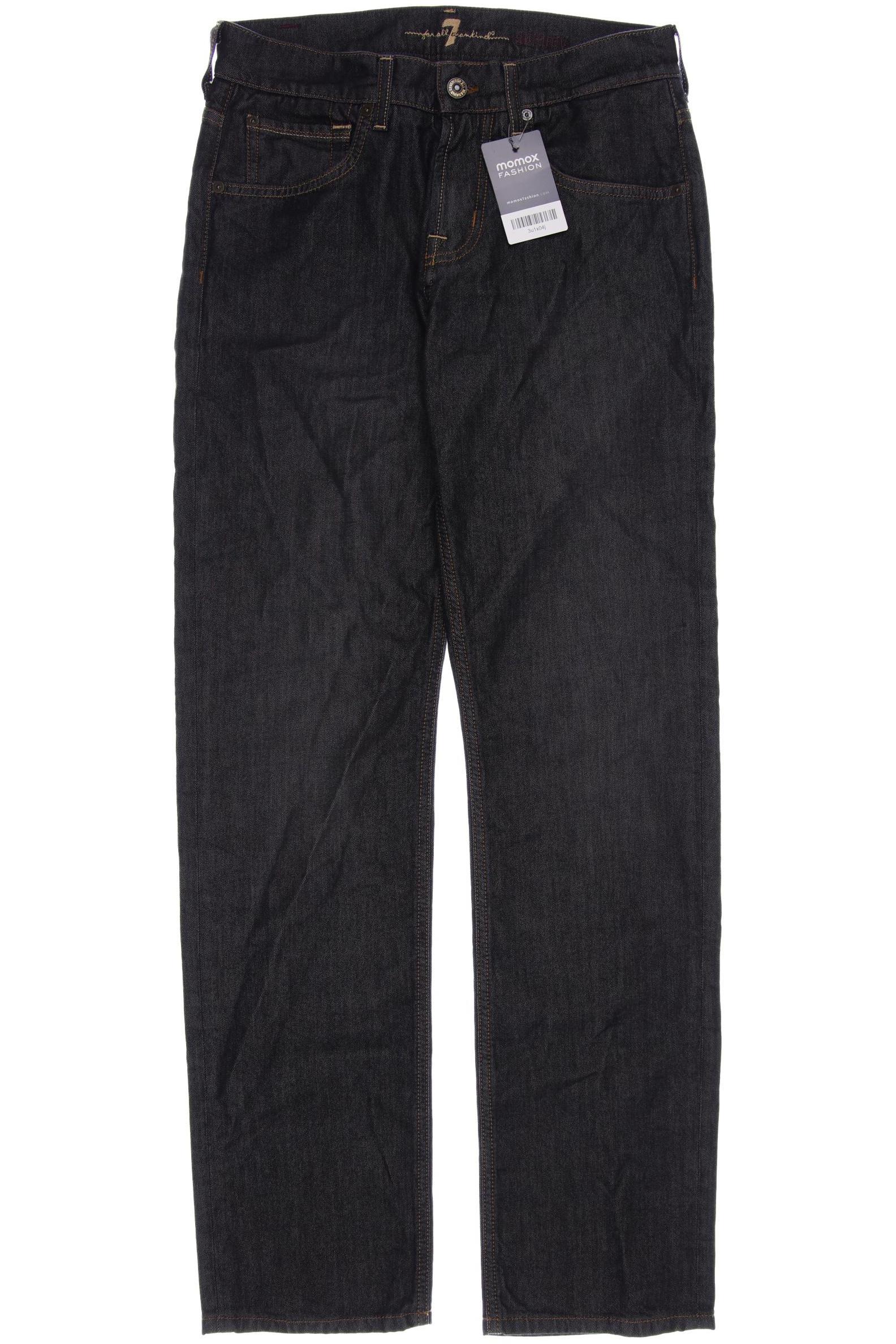 

7 for all mankind Herren Jeans, schwarz