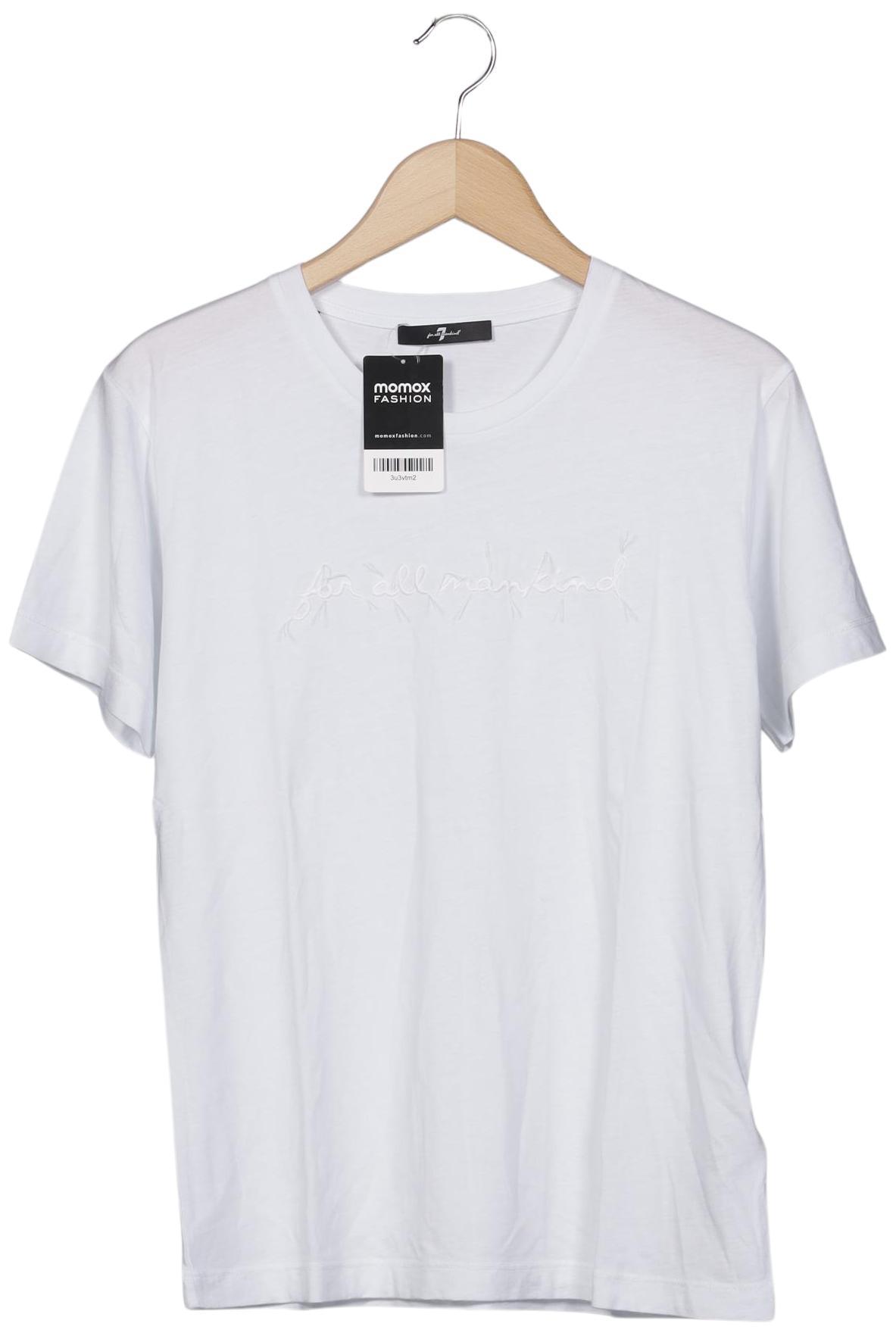 

7 for all mankind Damen T-Shirt, hellblau, Gr. 36