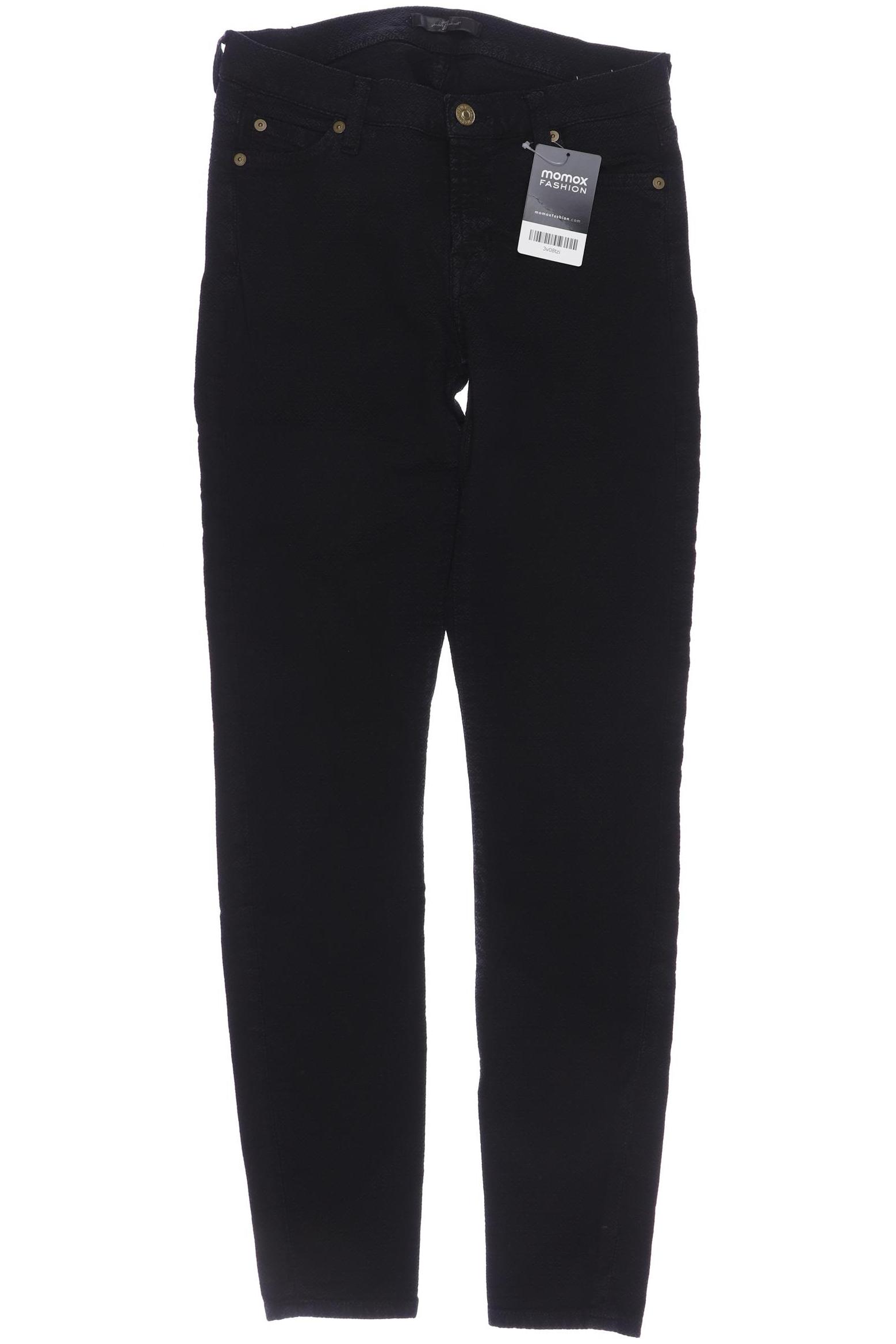 

7 for all mankind Damen Stoffhose, schwarz