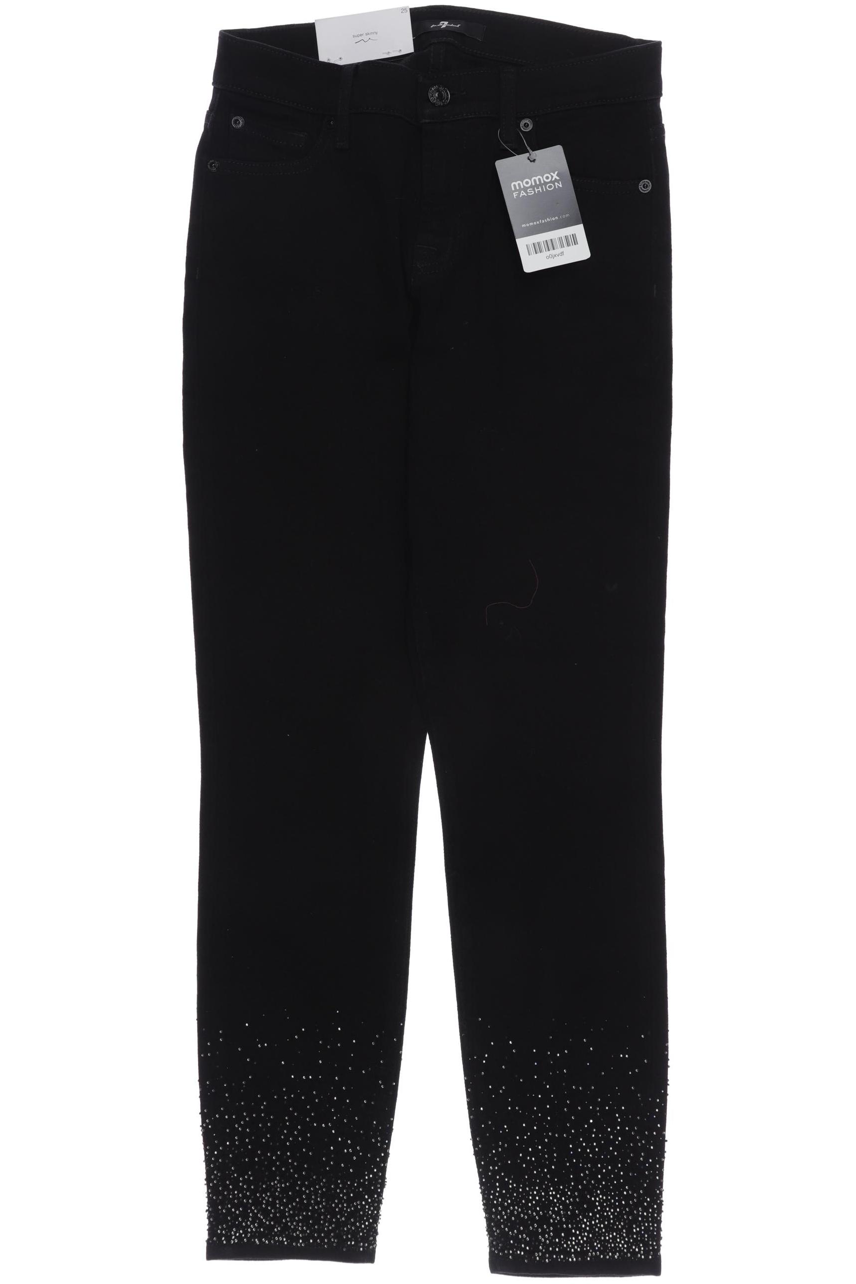 

7 for all mankind Damen Jeans, schwarz, Gr. 25