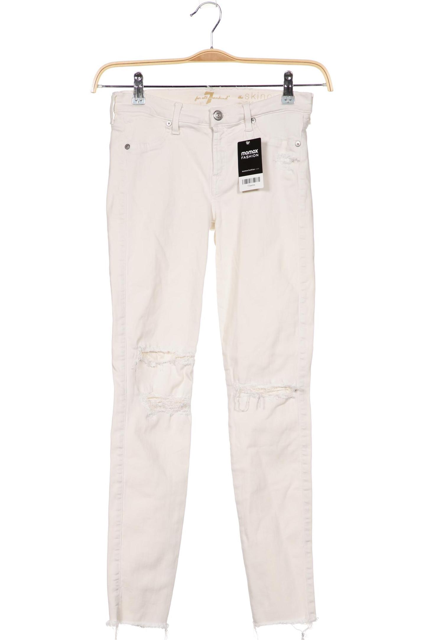 

7 for all mankind Damen Jeans, cremeweiß, Gr. 38