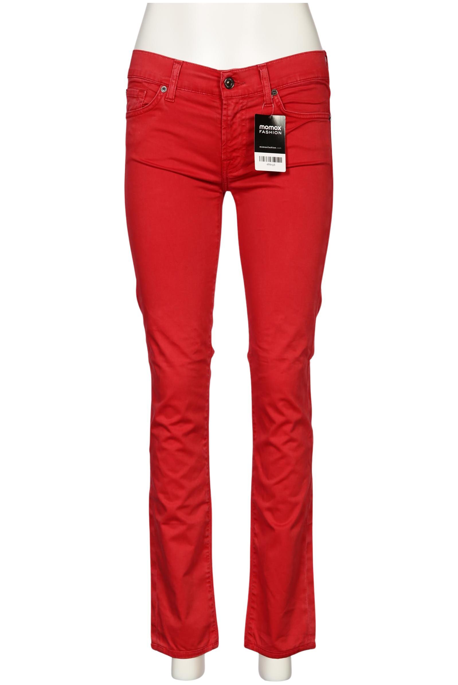 

7 for all mankind Damen Jeans, rot, Gr. 28