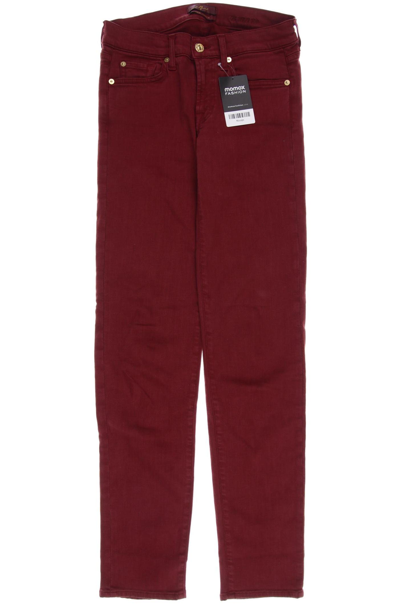 

7 for all mankind Damen Jeans, bordeaux, Gr. 27