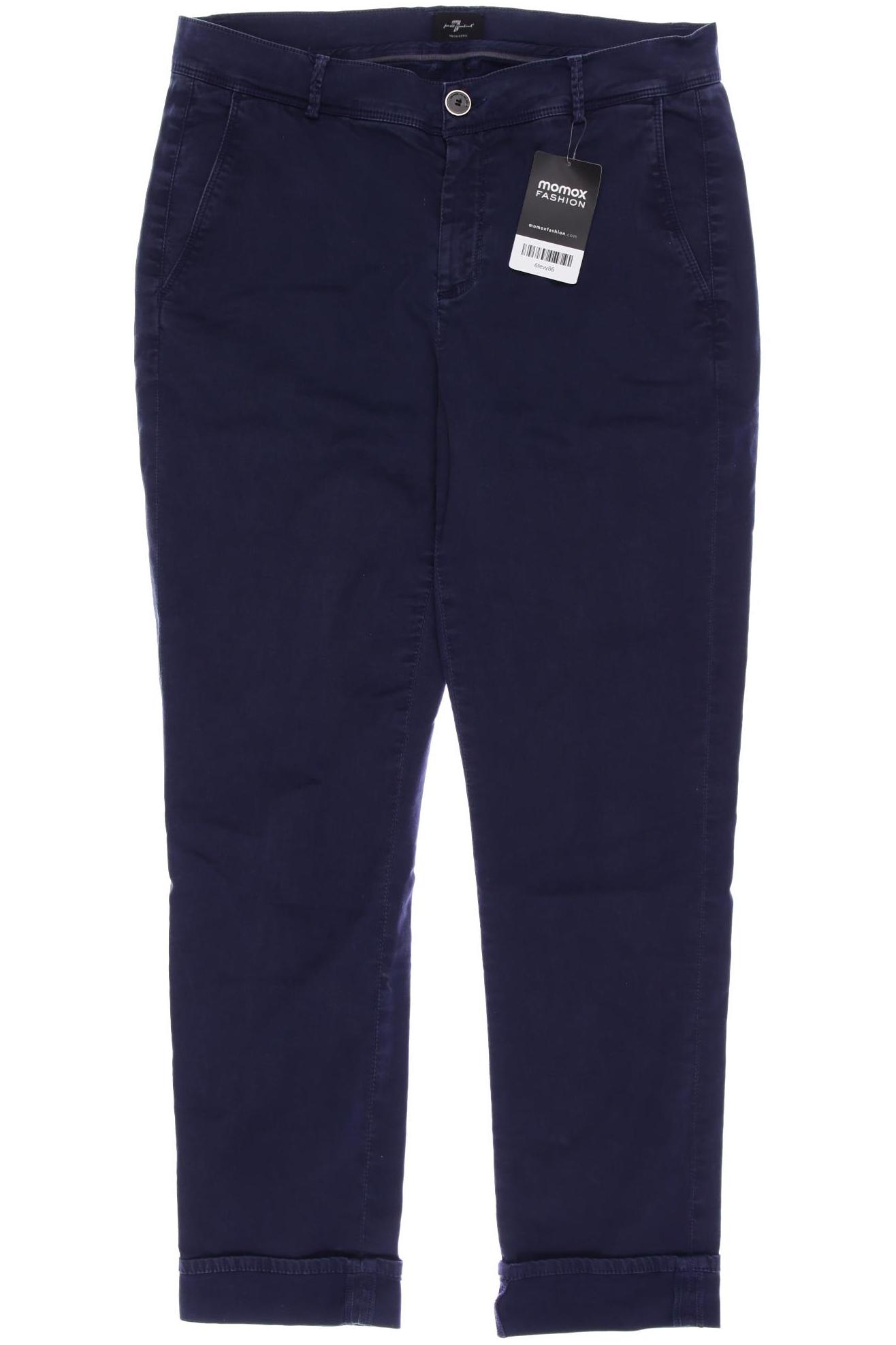 

7 for all mankind Damen Stoffhose, marineblau