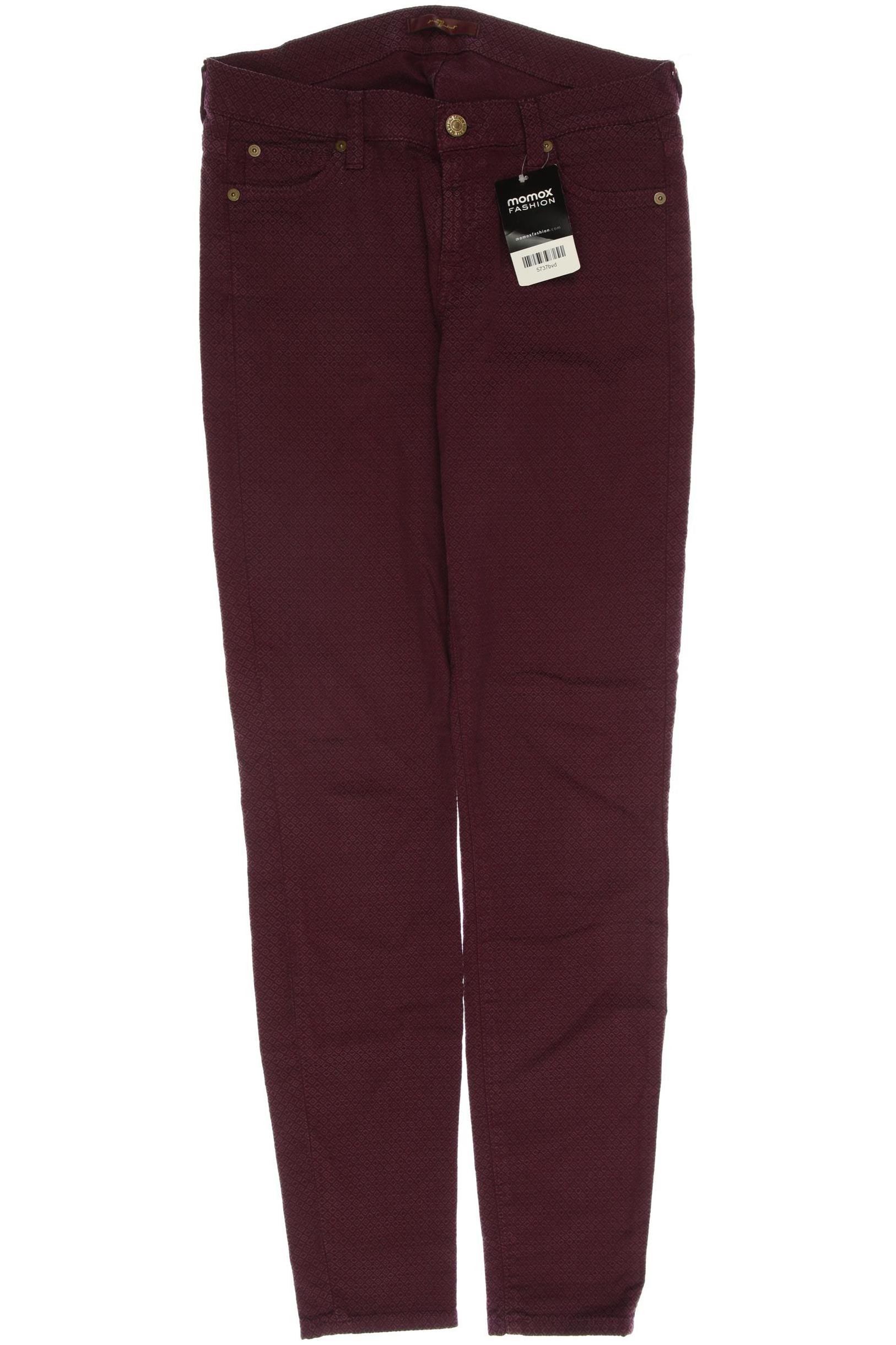 

7 for all mankind Damen Stoffhose, bordeaux