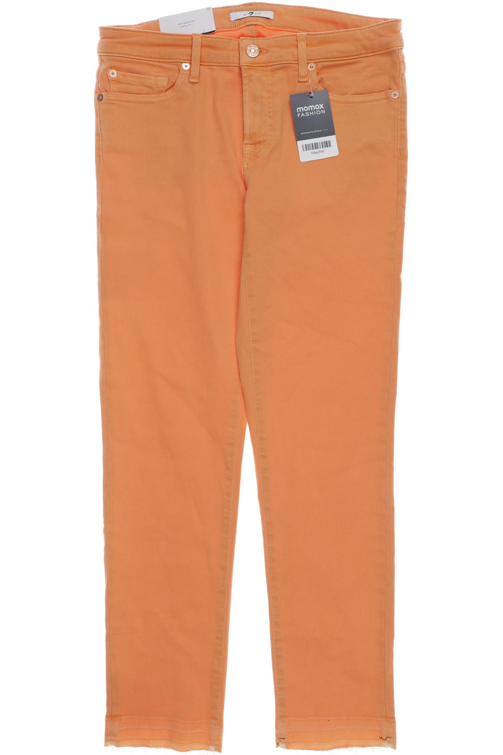 

7 for all mankind Damen Jeans, orange, Gr. 40