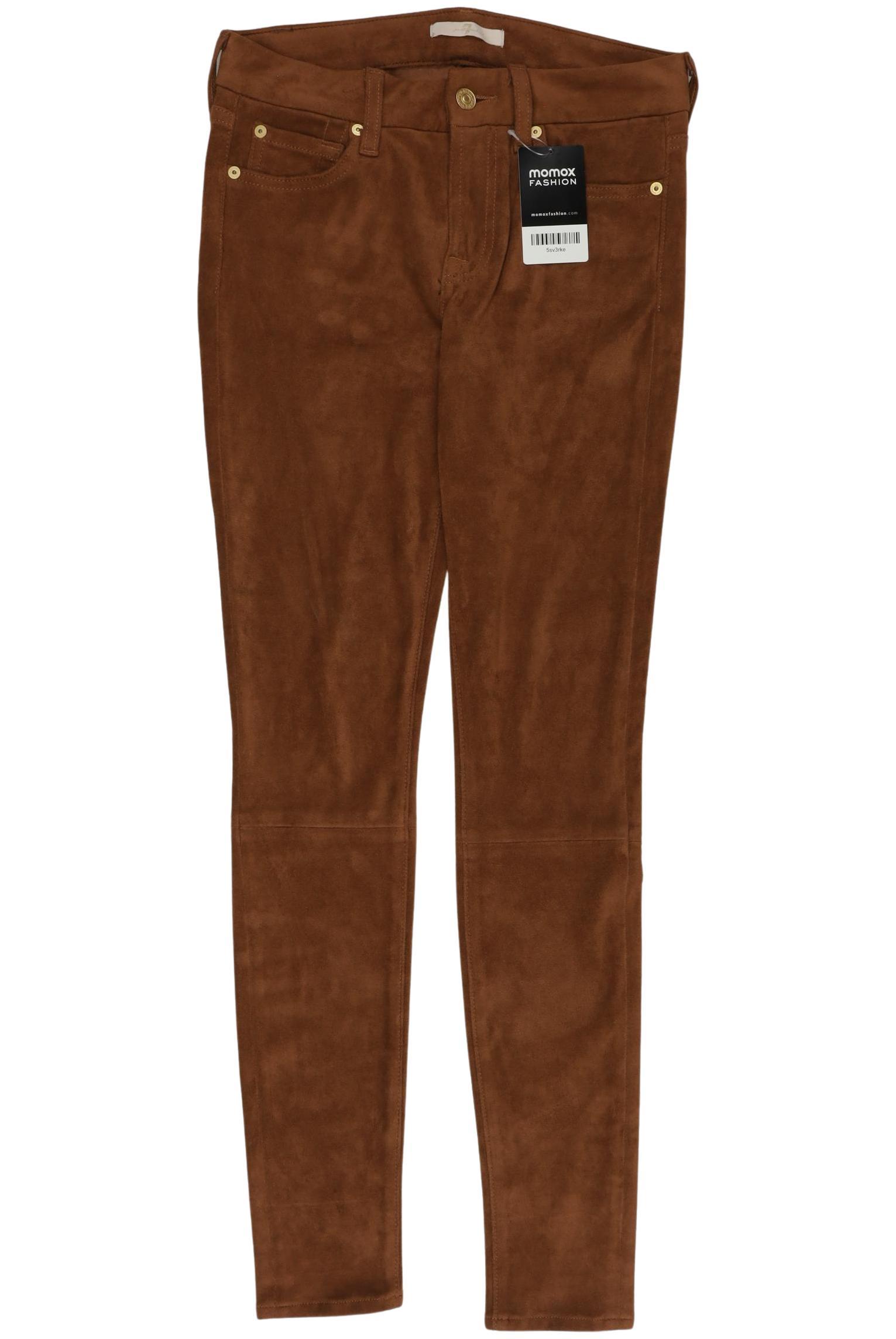 

7 for all mankind Damen Stoffhose, braun, Gr. 26