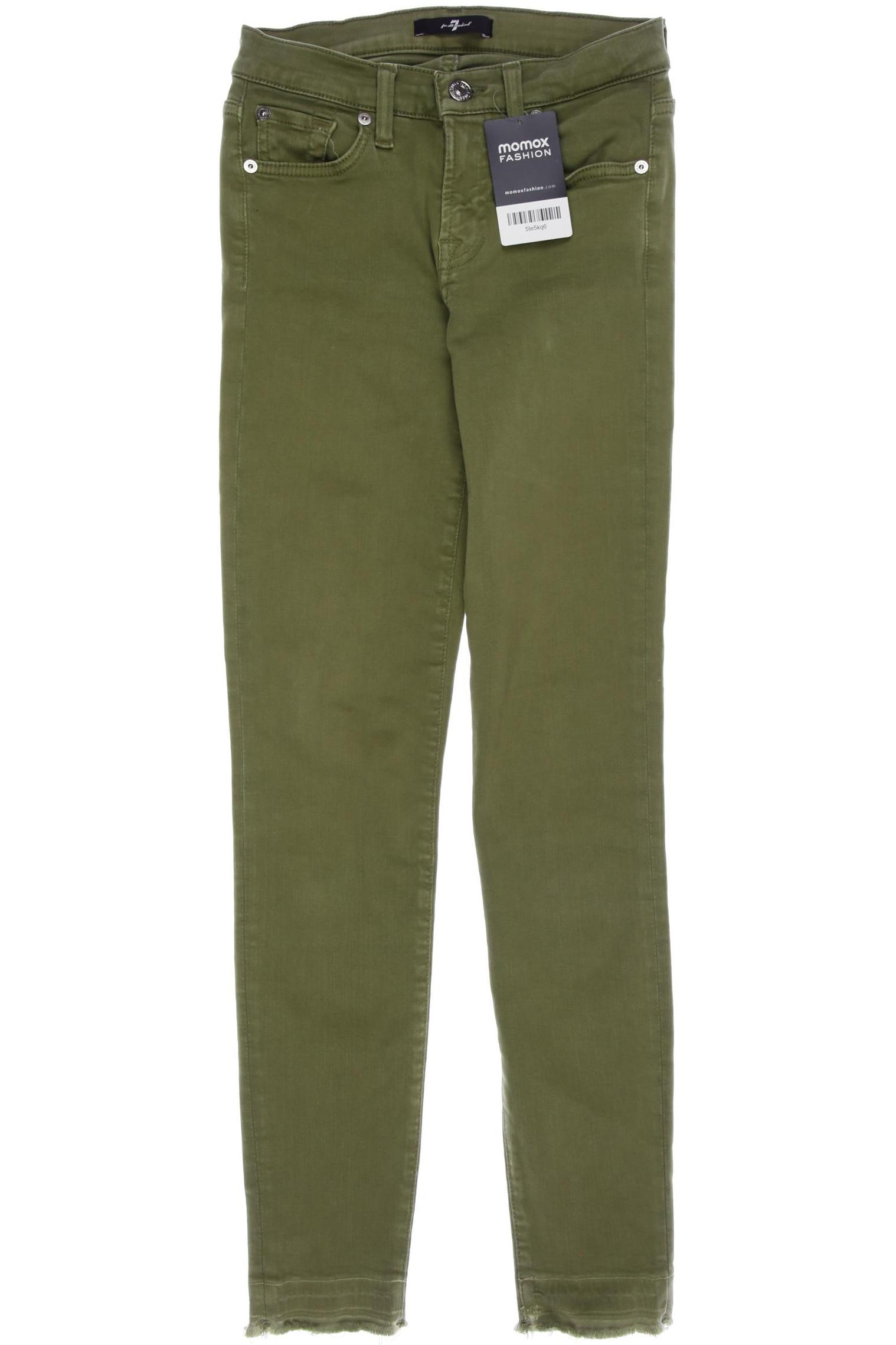 

7 for all mankind Damen Jeans, grün, Gr. 26